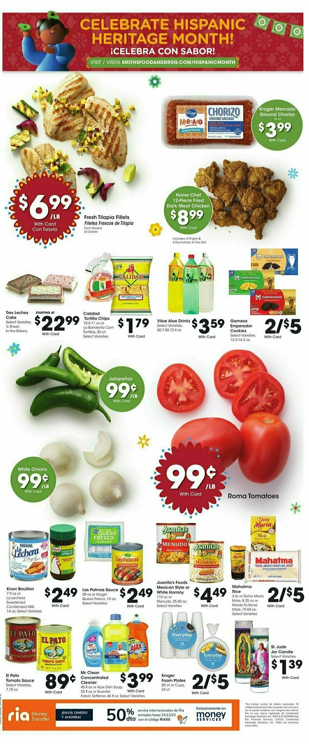 Smith's Weekly Ad from September 27
