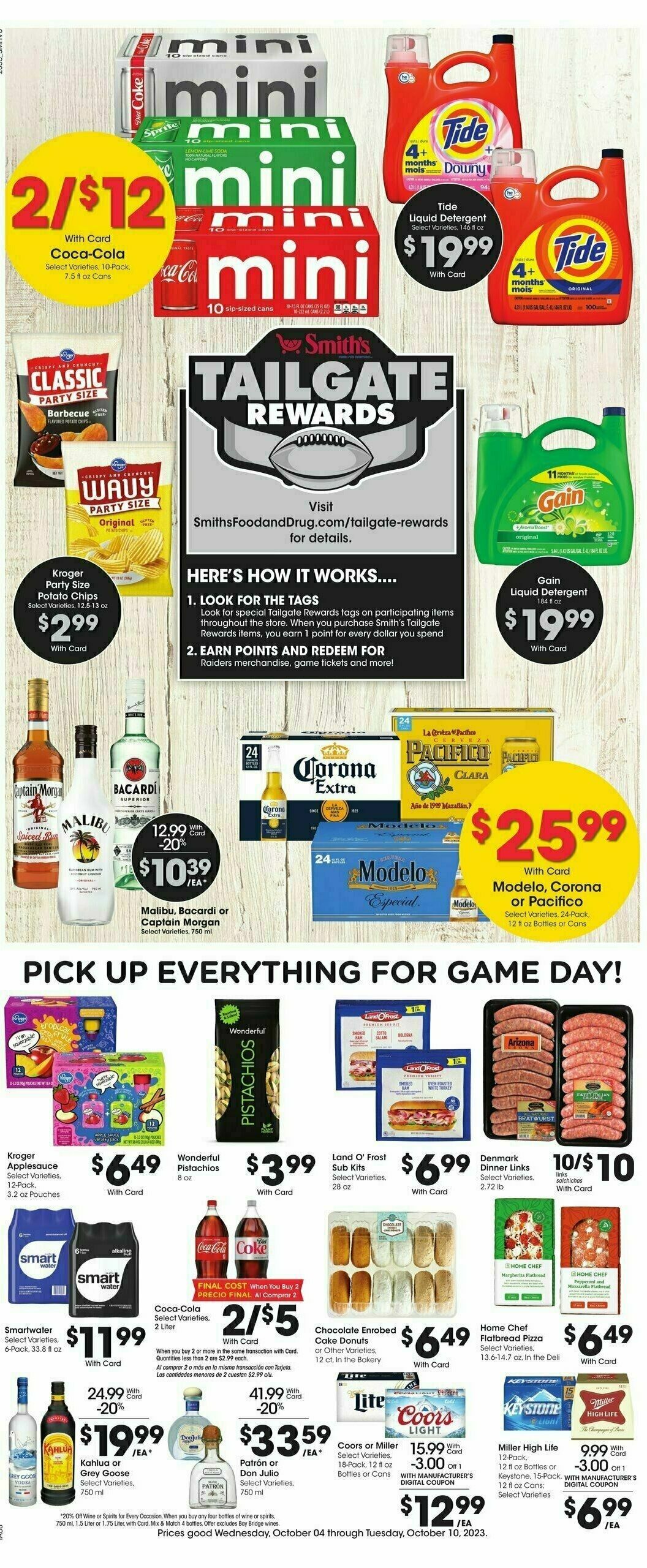 Smith's Weekly Ad from October 4