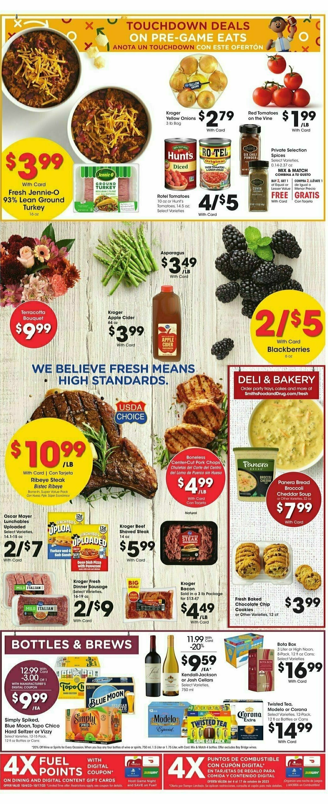 Smith's Weekly Ad from October 4