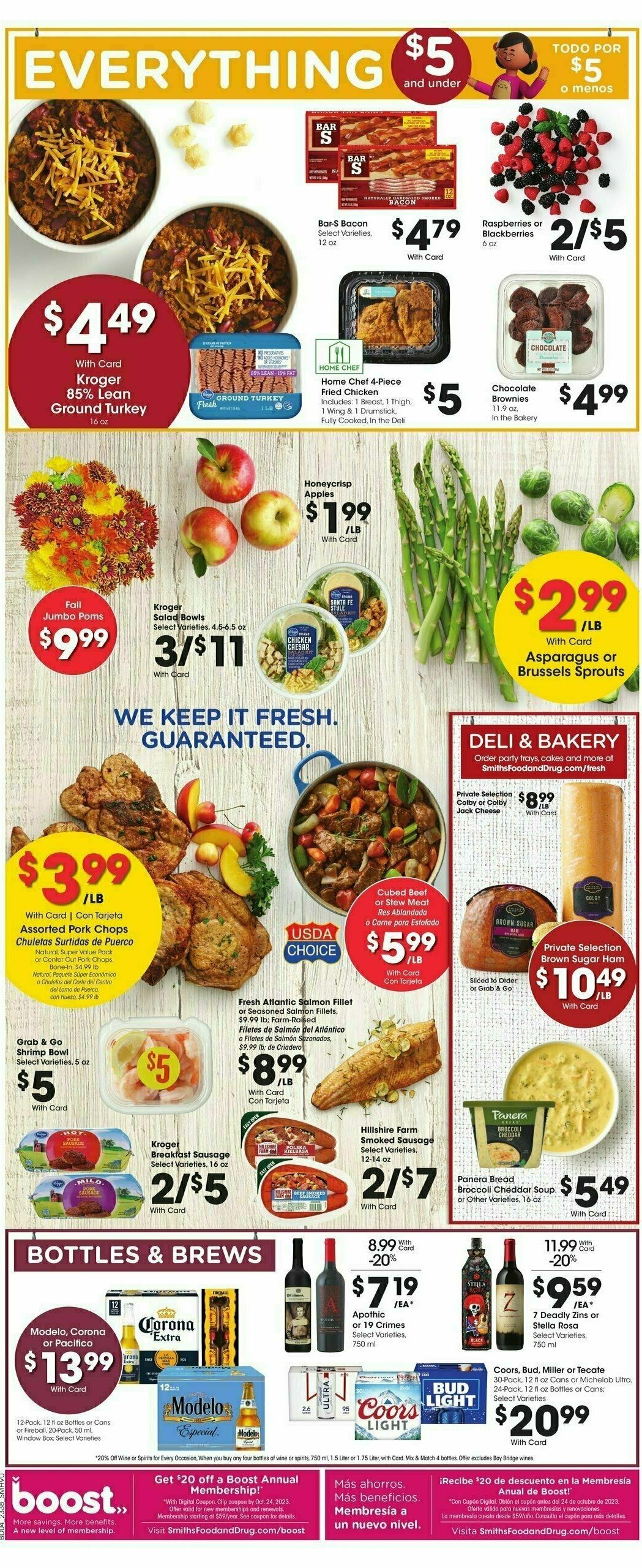 Smith's Weekly Ad from October 18