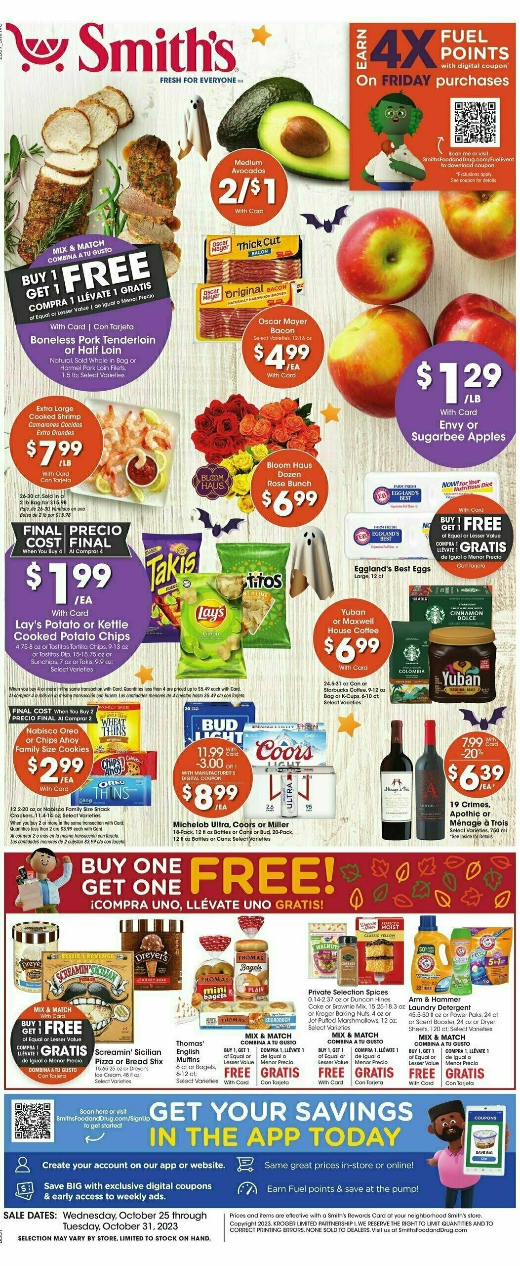 Smith's Weekly Ad from October 25