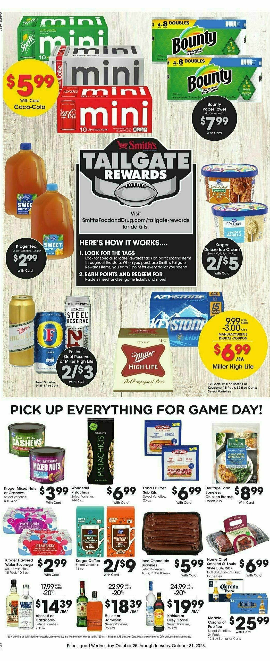 Smith's Weekly Ad from October 25