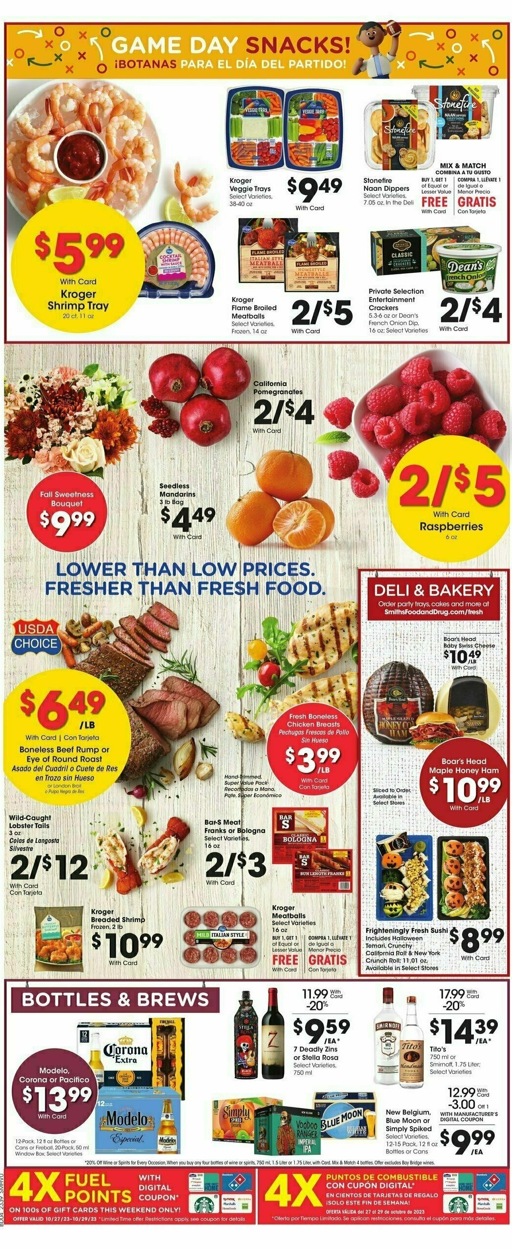 Smith's Weekly Ad from October 25