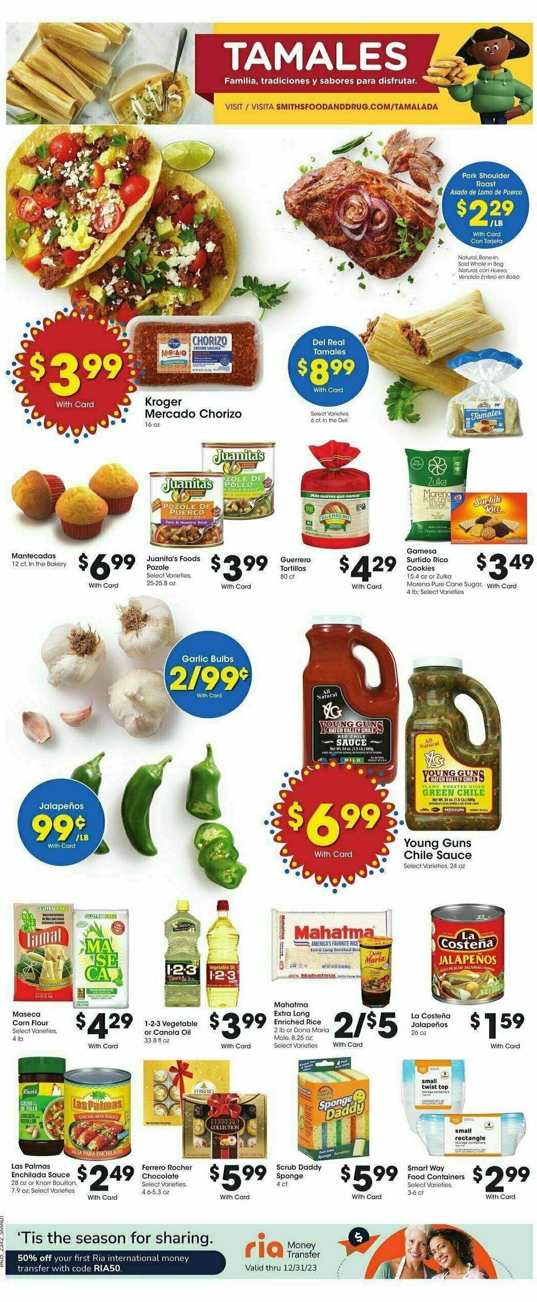 Smith's Weekly Ad from November 15