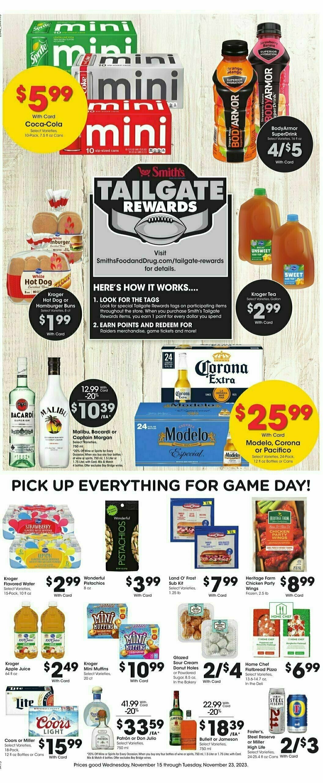 Smith's Weekly Ad from November 15
