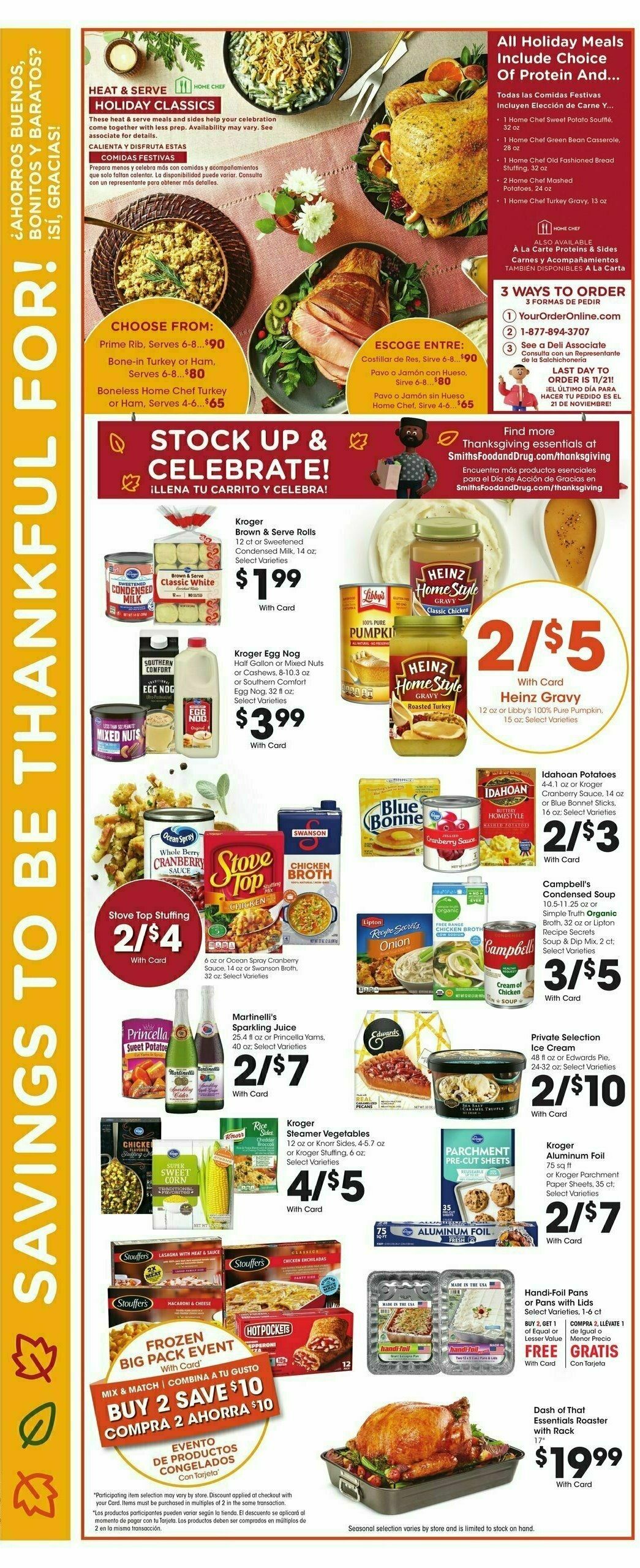 Smith's Weekly Ad from November 15