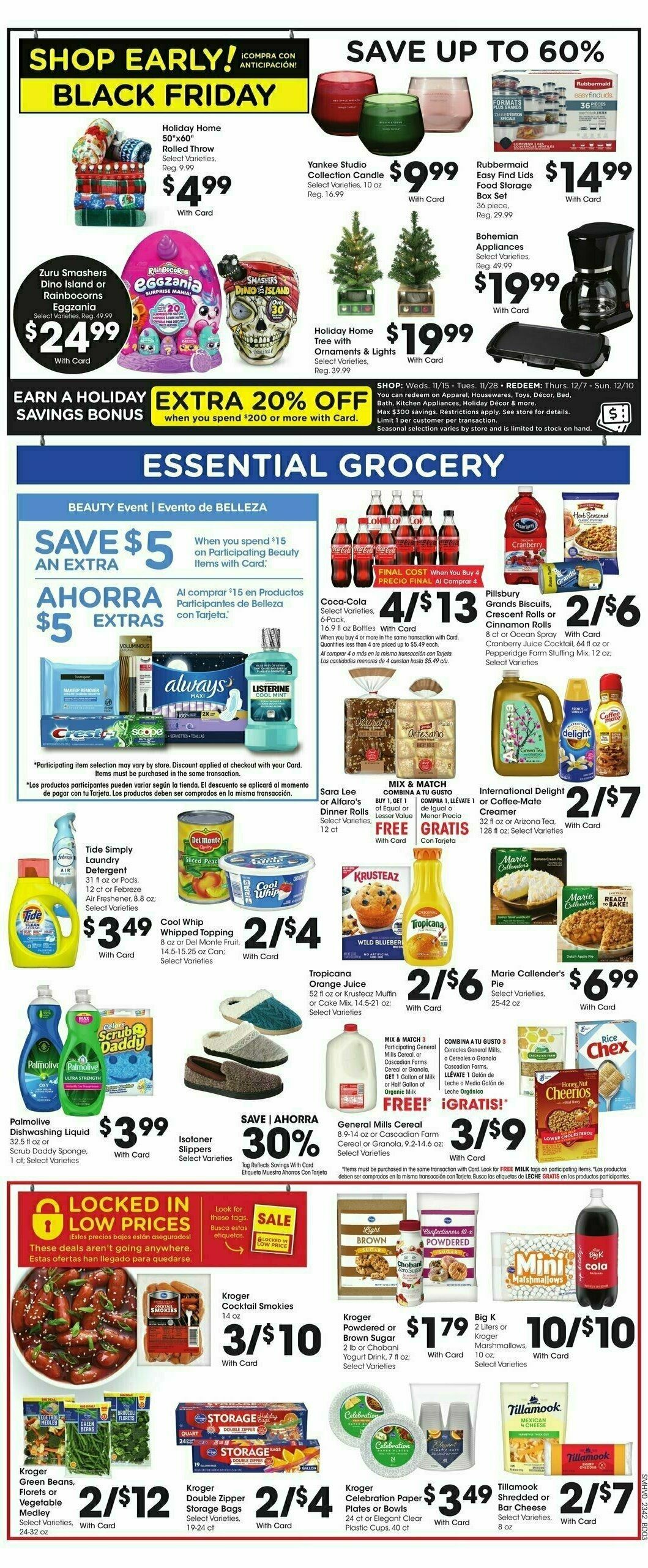 Smith's Weekly Ad from November 15