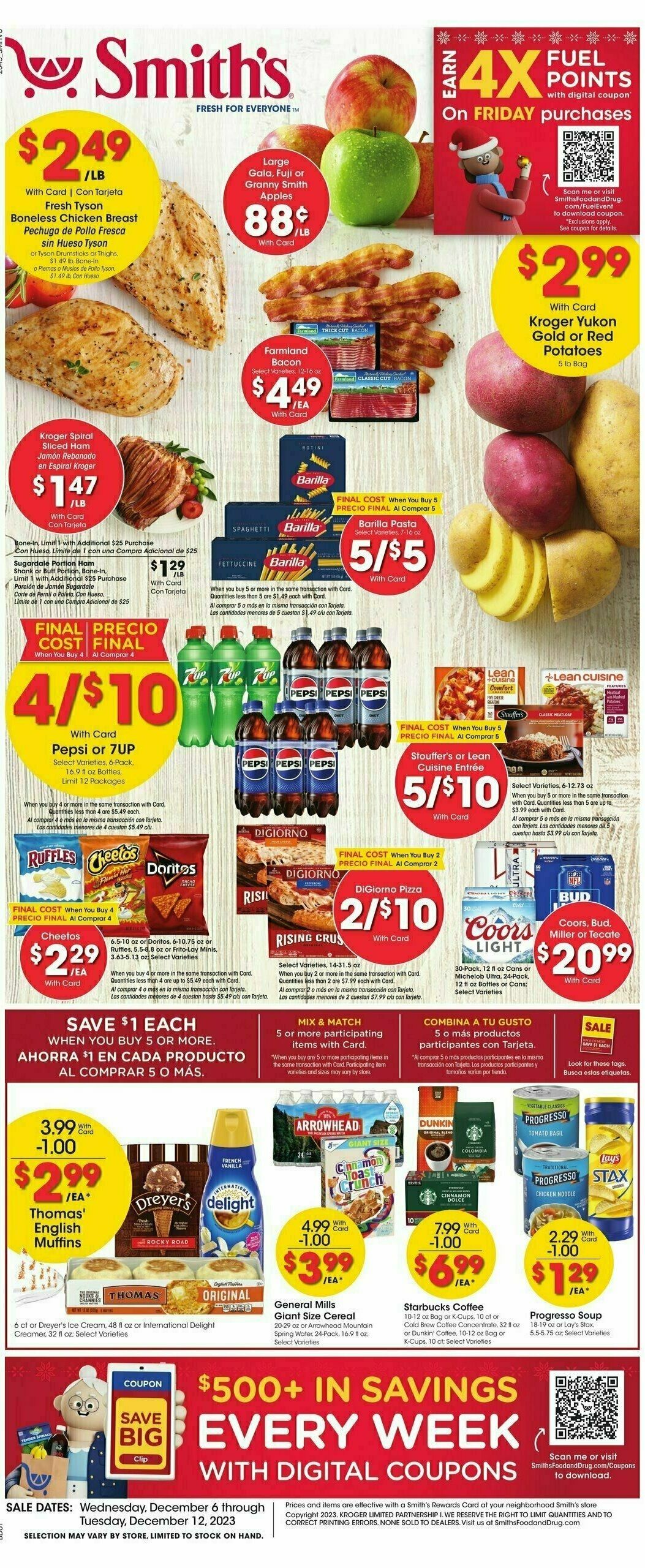 Smith's Weekly Ad from December 6
