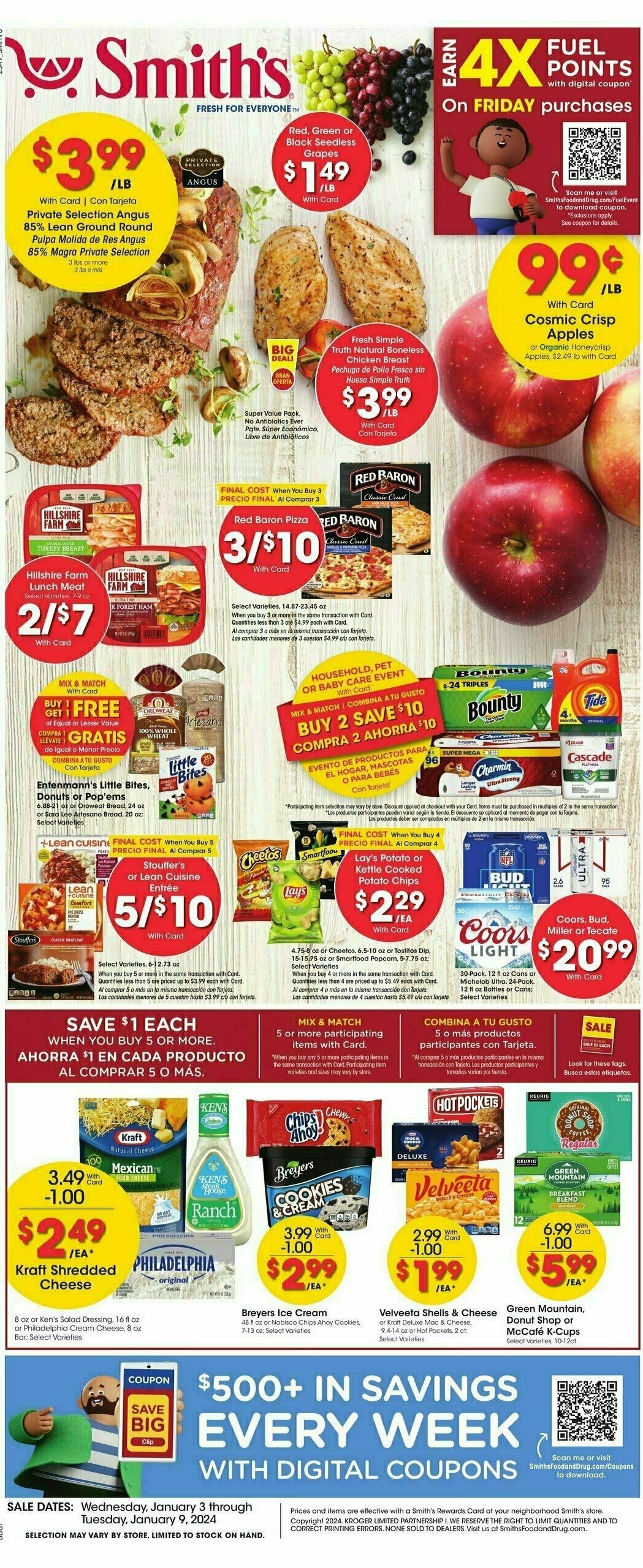 Smith's Weekly Ad from January 3