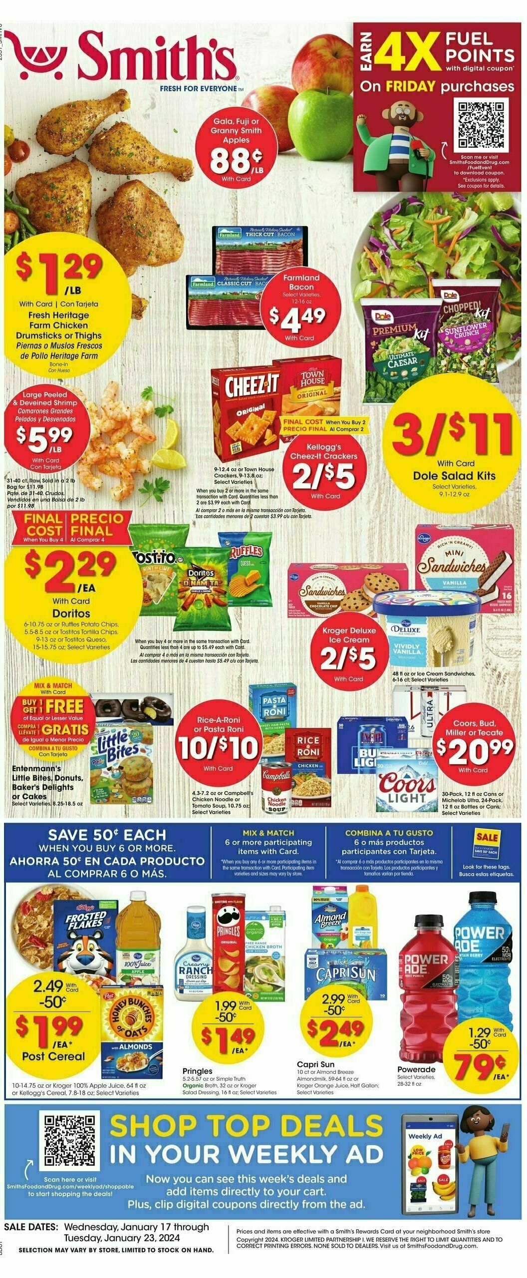 Smith's Weekly Ad from January 17