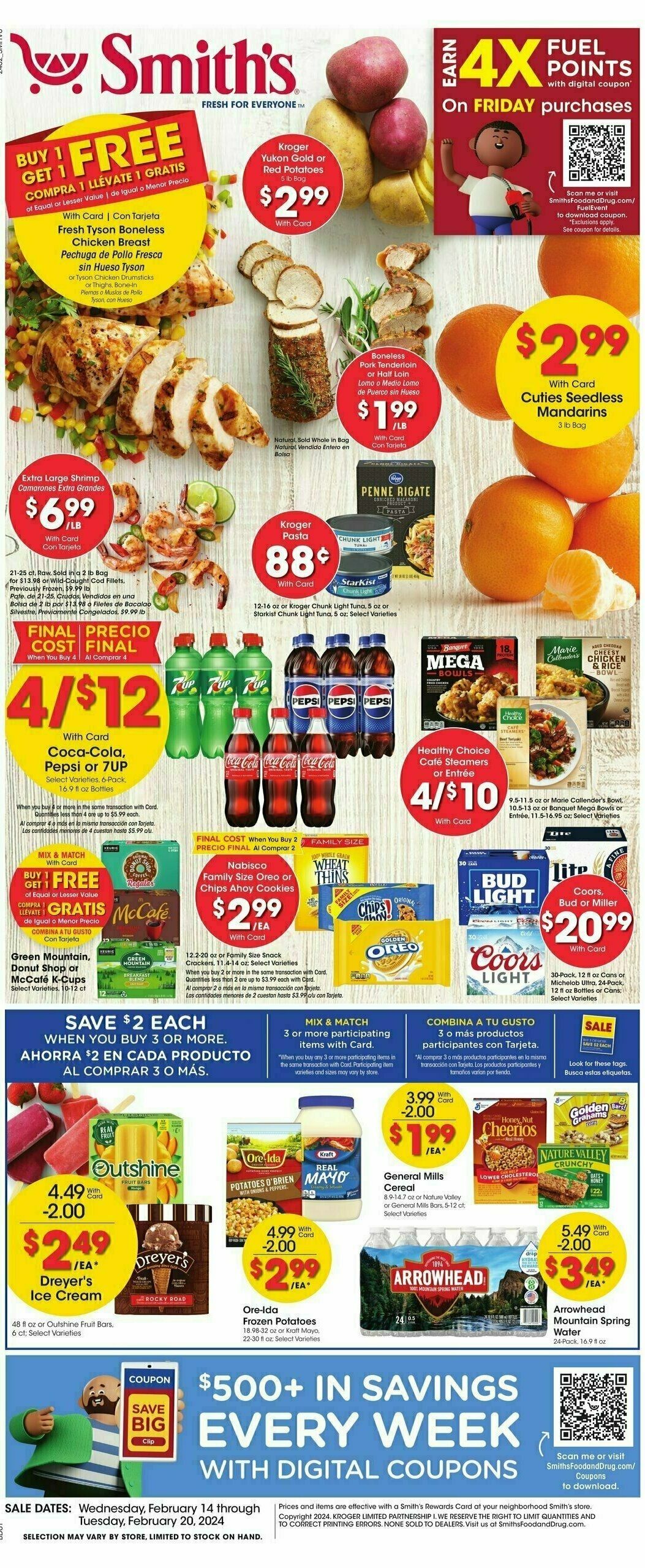 Smith's Weekly Ad from February 14