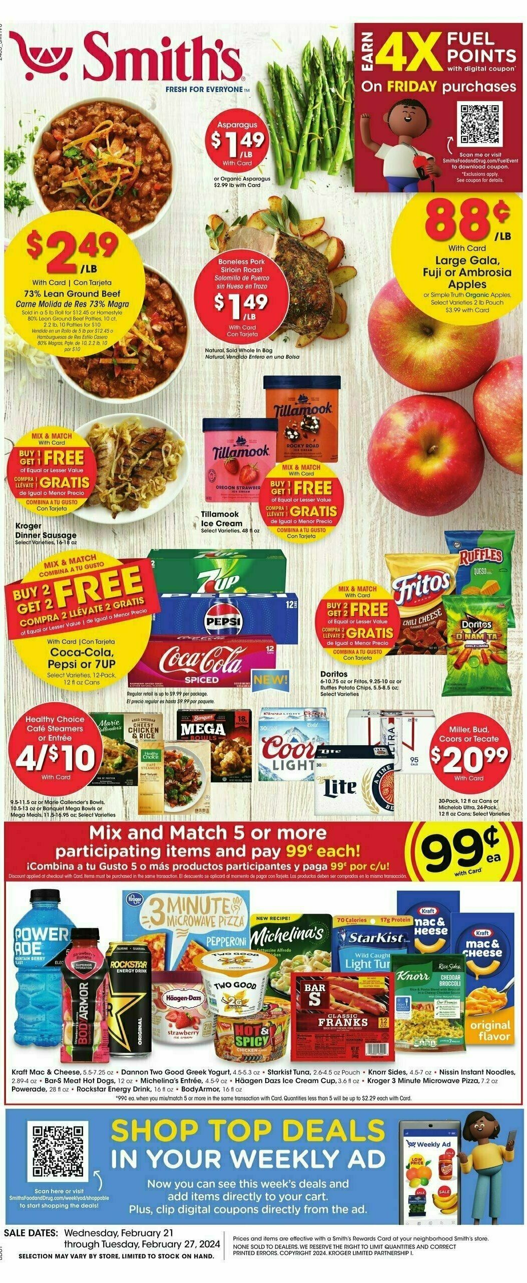 Smith's Weekly Ad from February 21