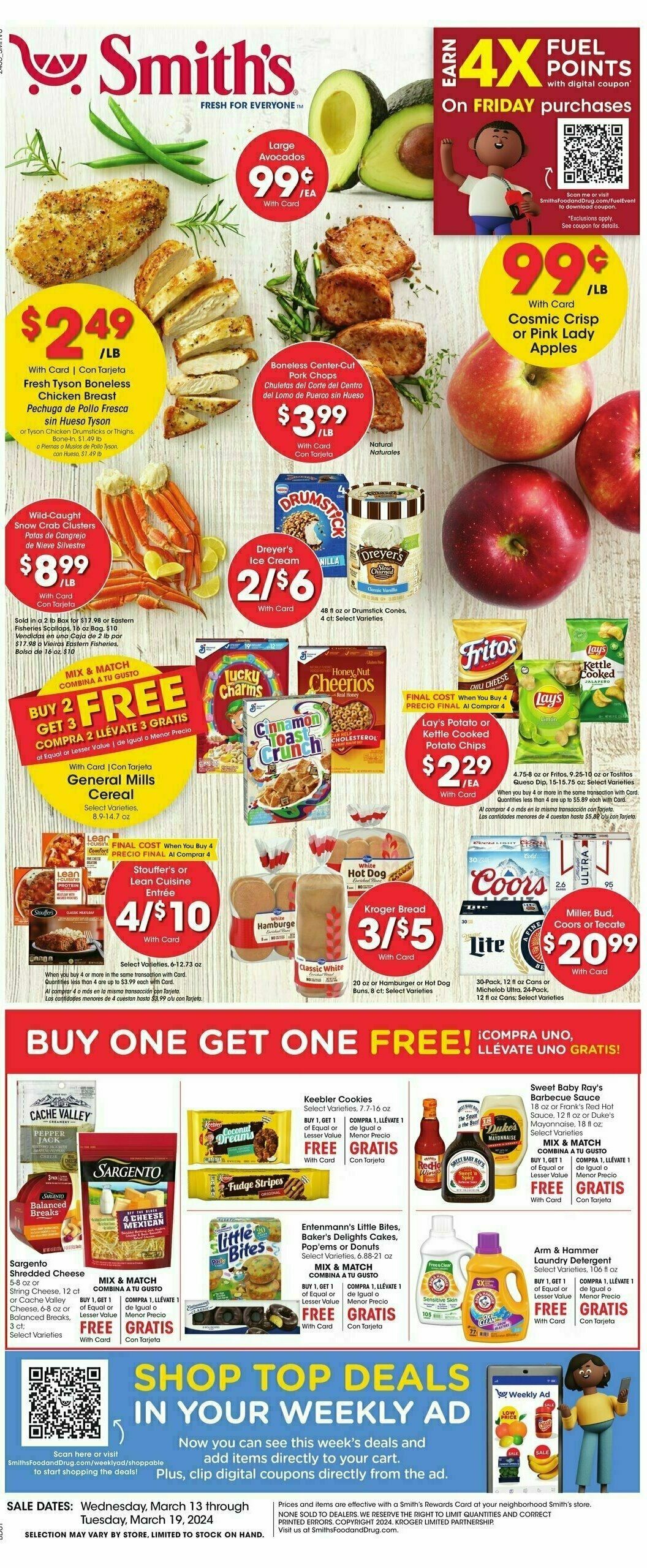 Smith's Weekly Ad from March 13
