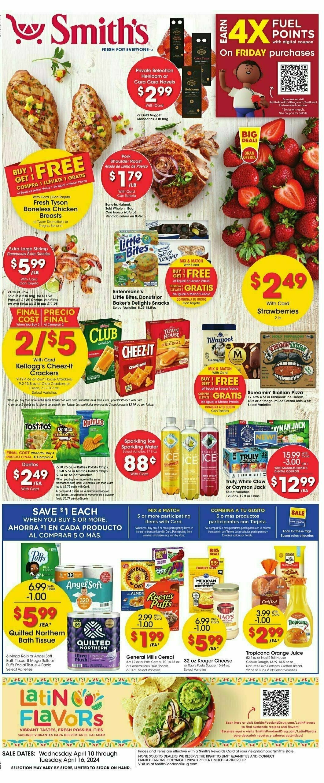 Smith's Weekly Ad from April 10