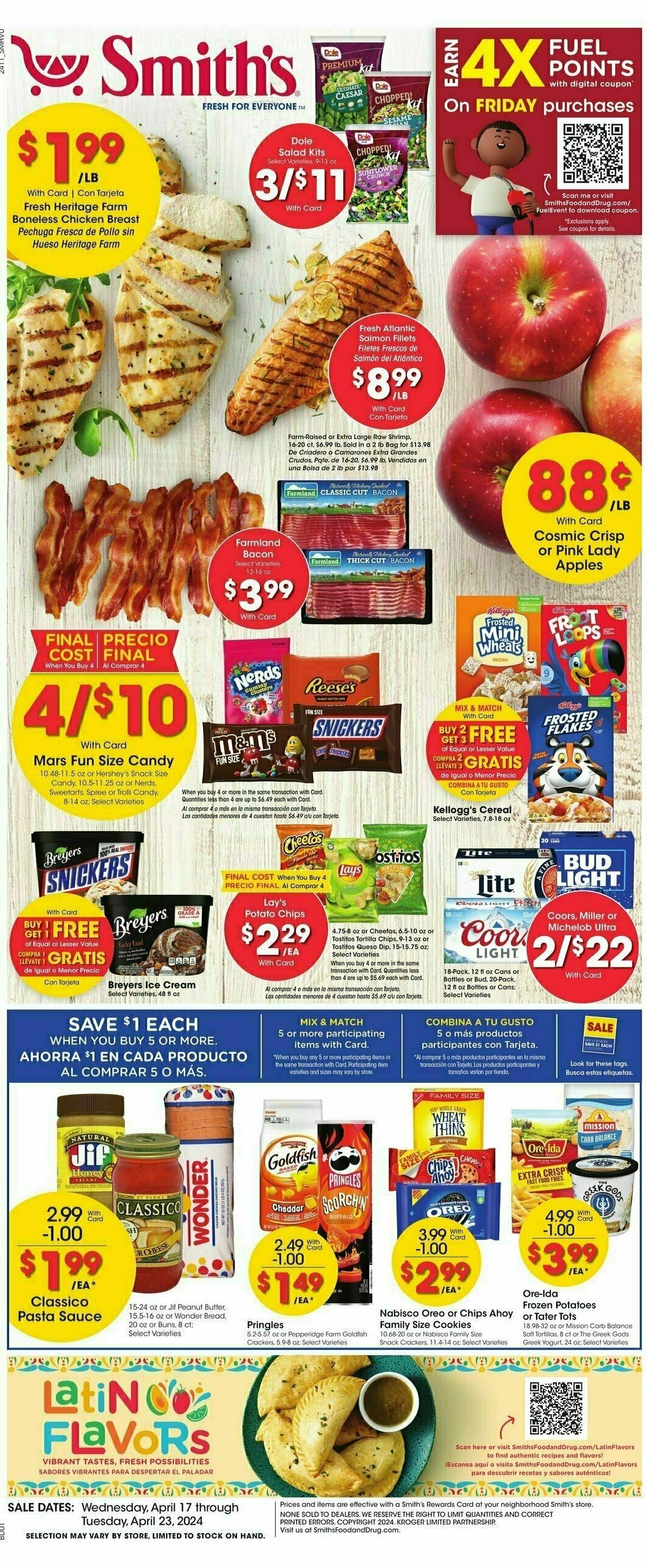 Smith's Weekly Ad from April 17