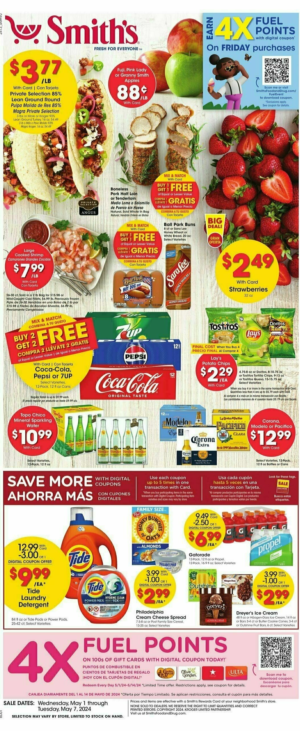 Smith's Weekly Ad from May 1