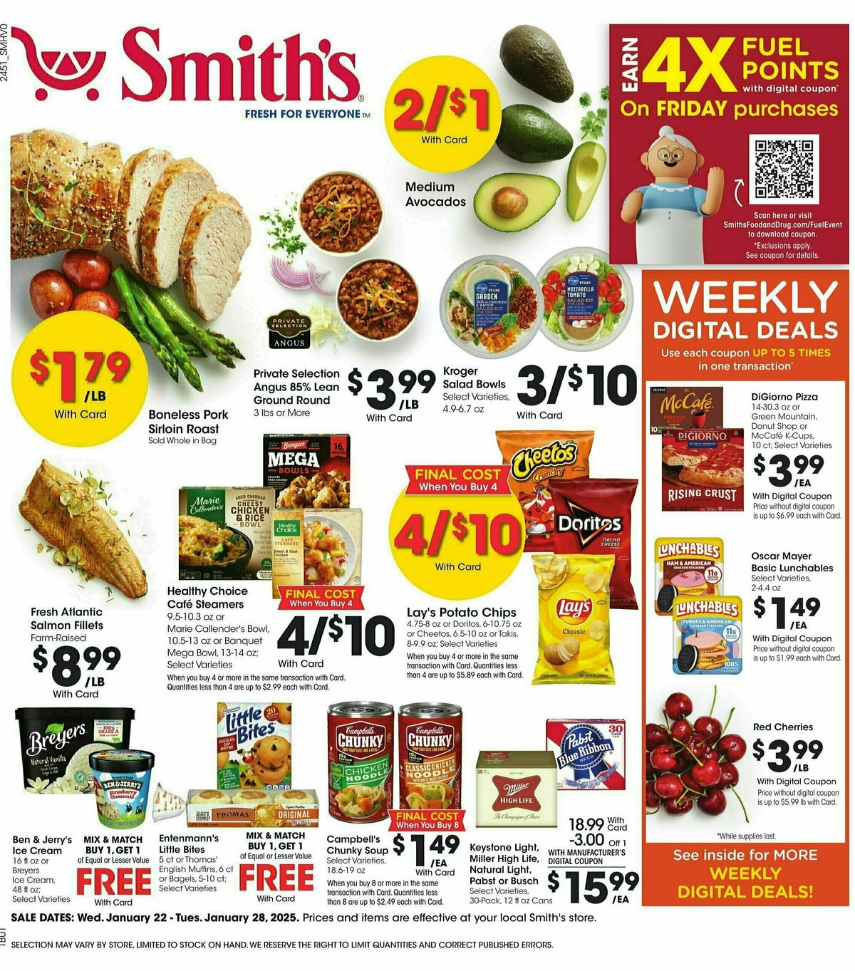 Smith's Weekly Ad from January 22
