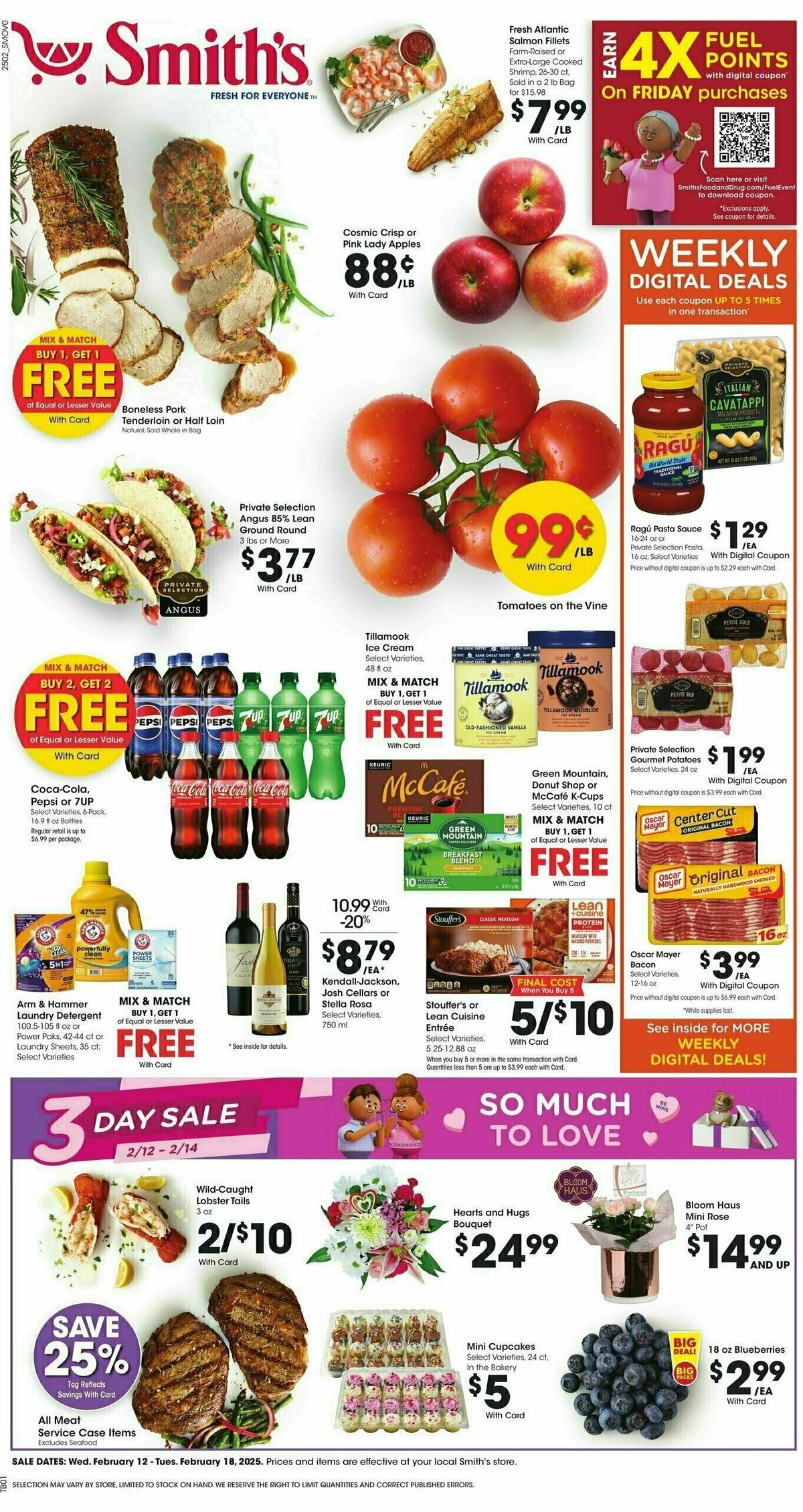 Smith's Weekly Ad from February 12
