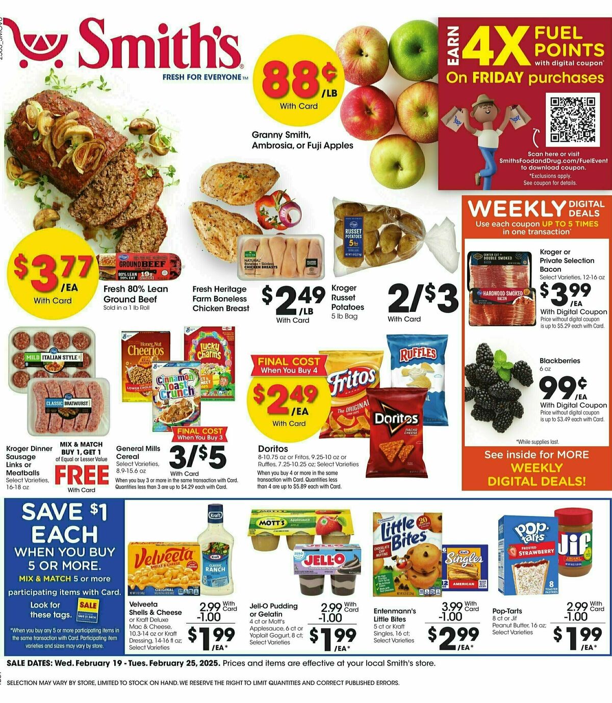 Smith's Weekly Ad from February 19