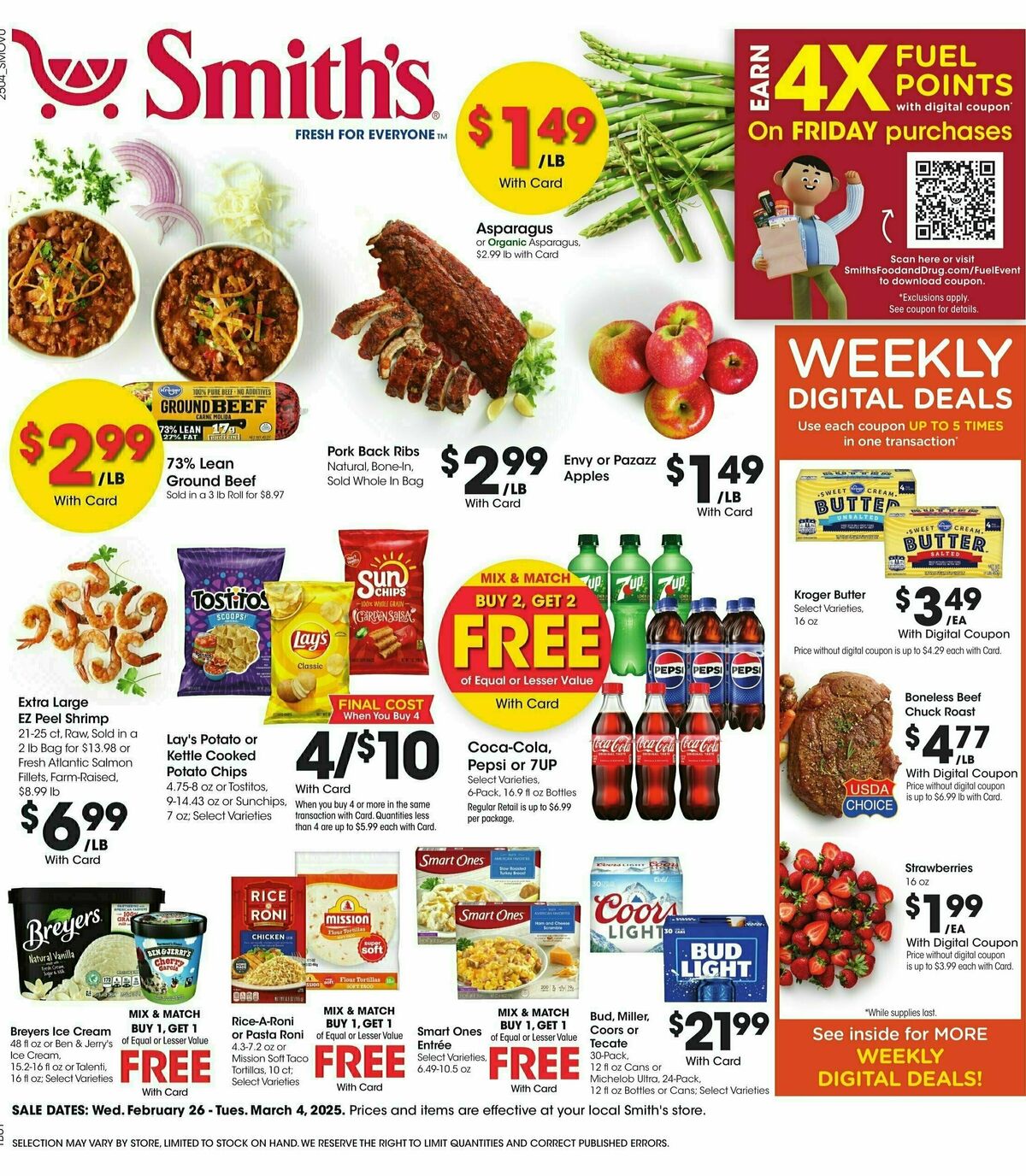 Smith's Weekly Ad from February 26