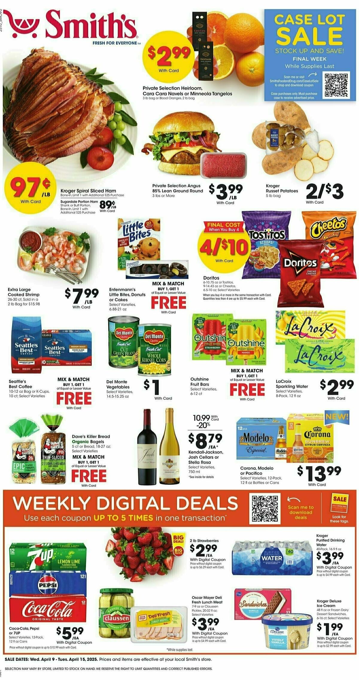 Smith's Weekly Ad from April 9
