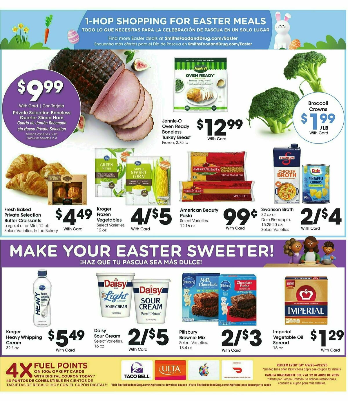 Smith's Weekly Ad from April 9