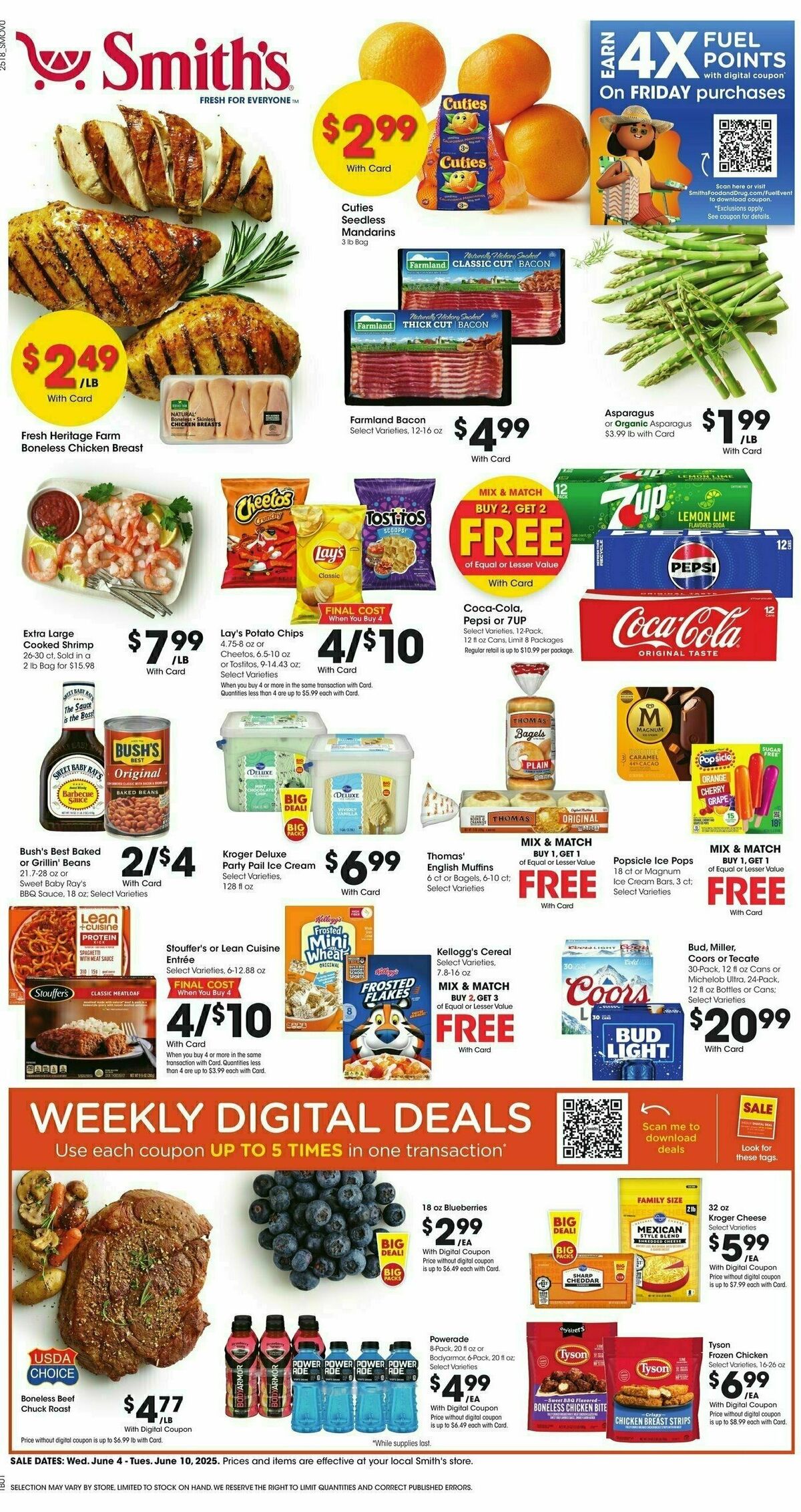 Smith's Weekly Ad from June 4