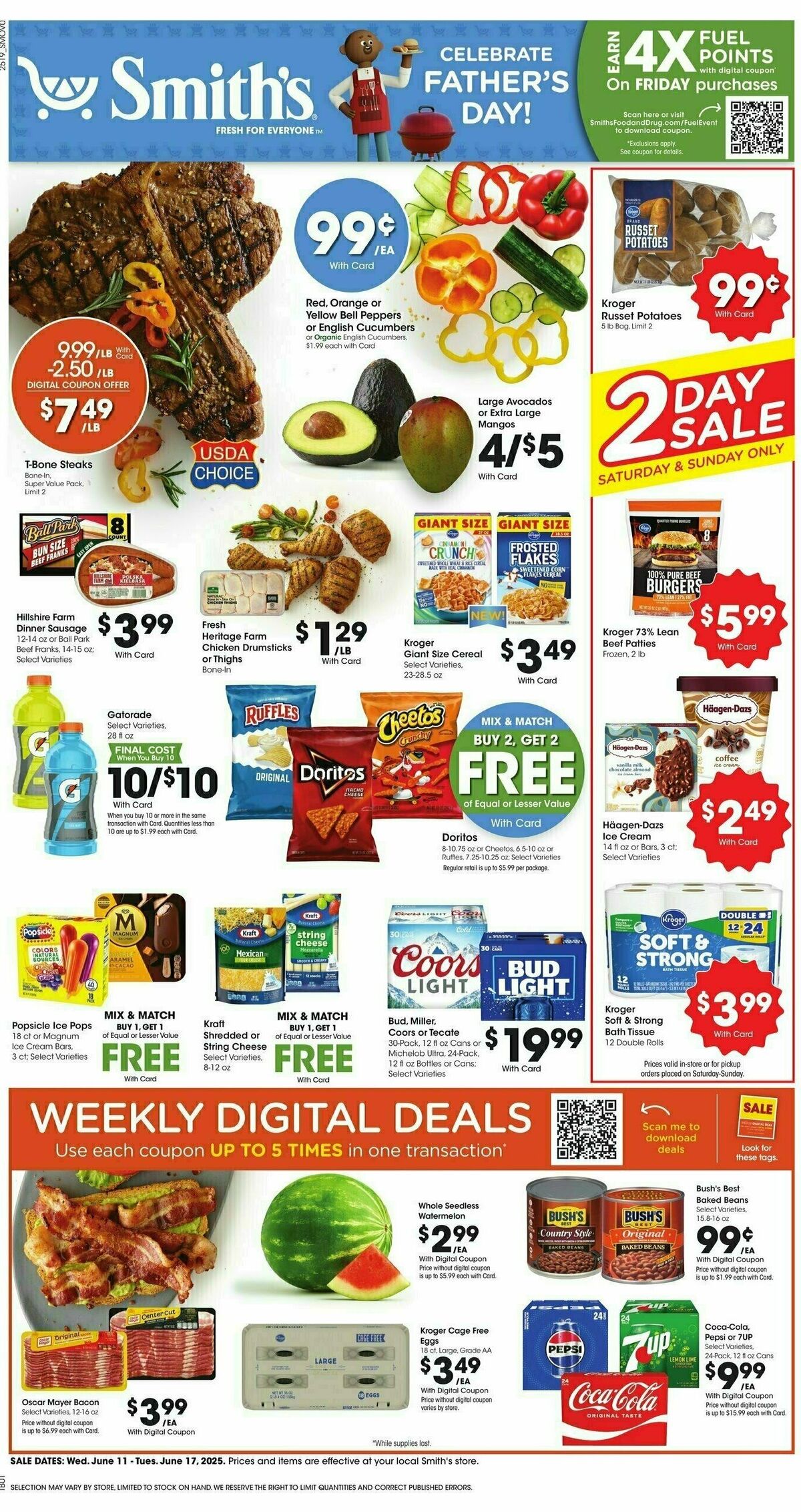 Smith's Weekly Ad from June 11