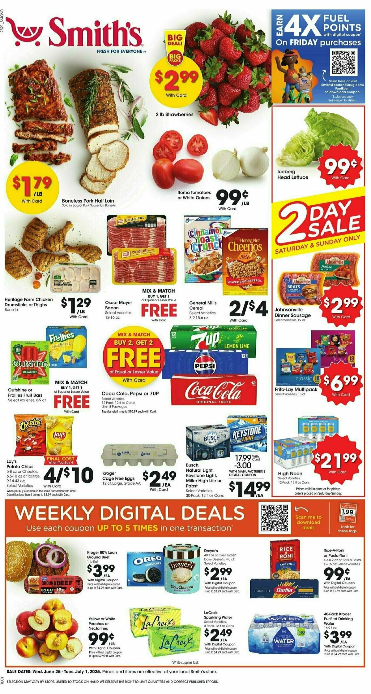 Smith's Weekly Ad from June 25