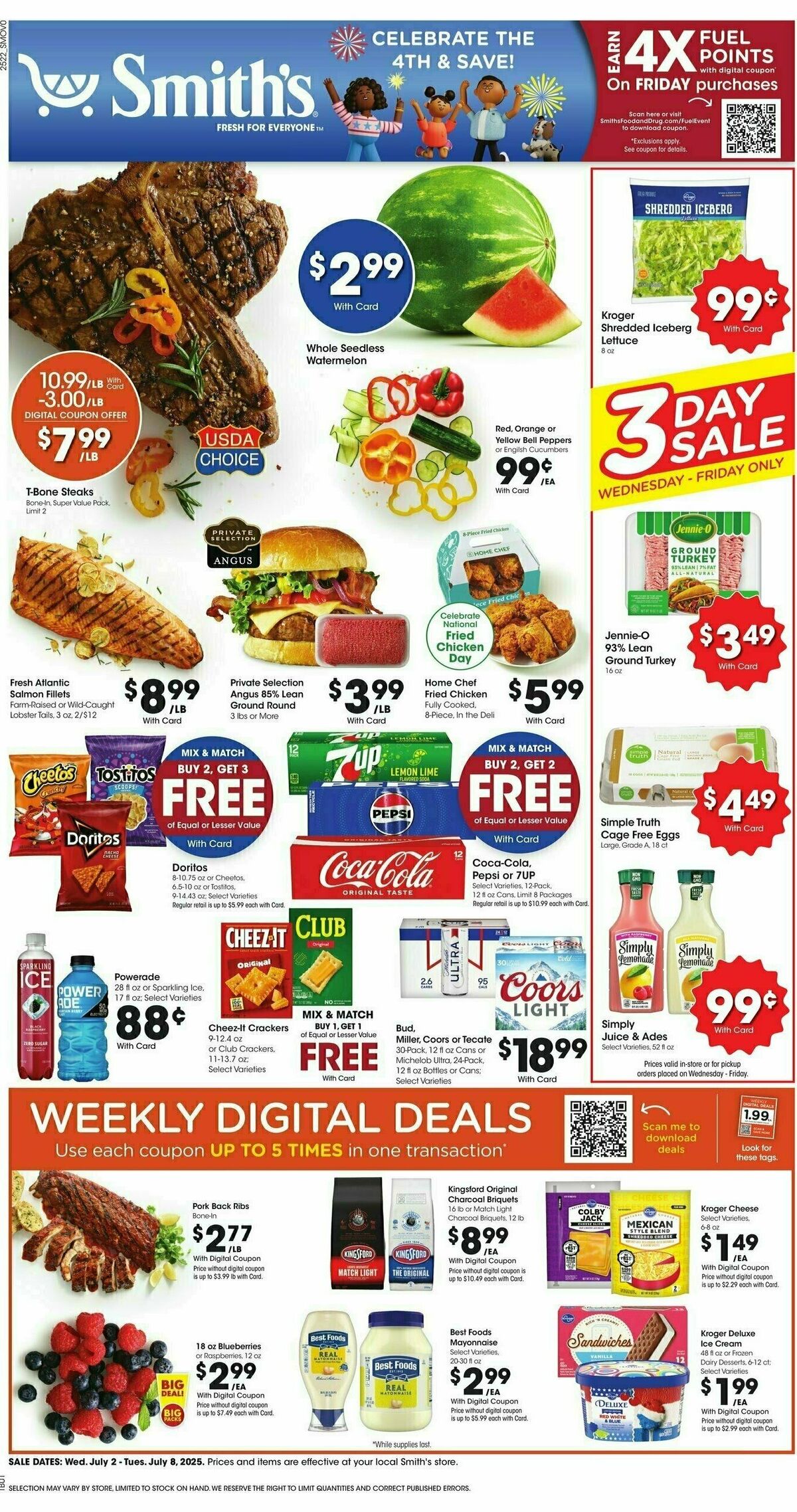 Smith's Weekly Ad from July 2