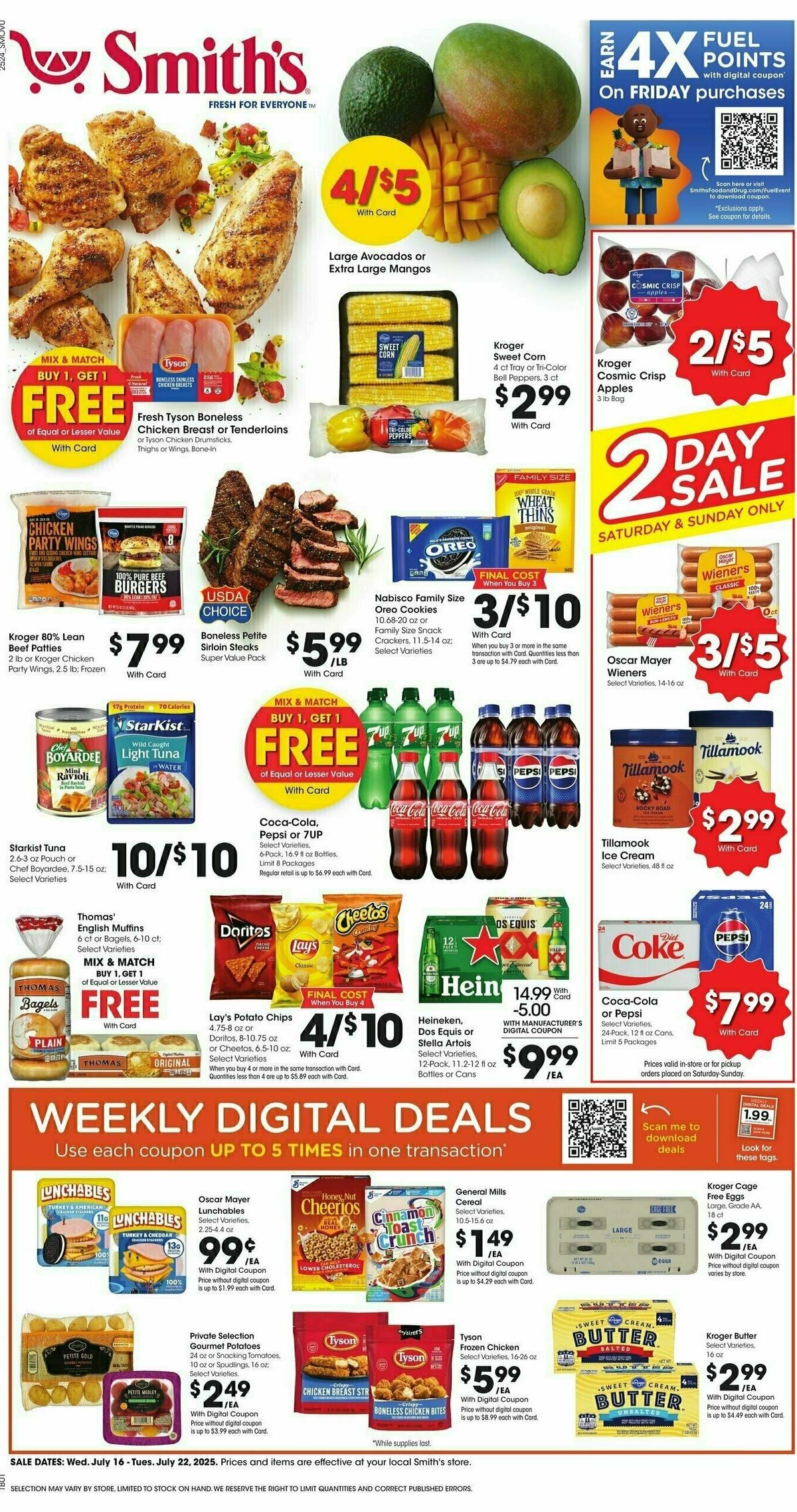 Smith's Weekly Ad from July 16