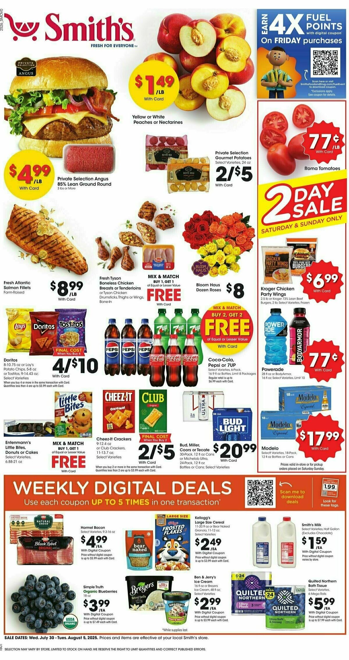 Smith's Weekly Ad from July 30