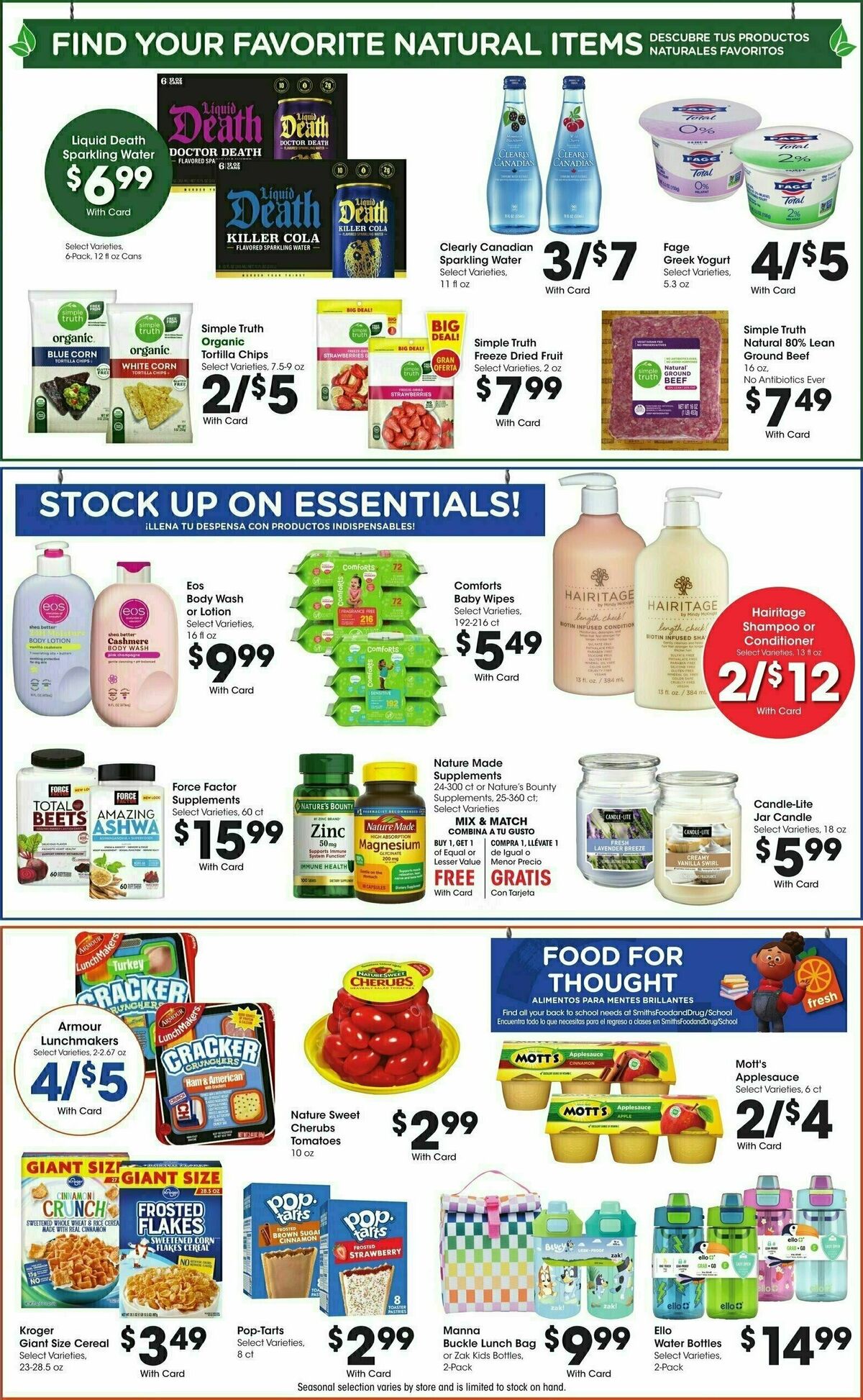 Smith's Weekly Ad from July 30