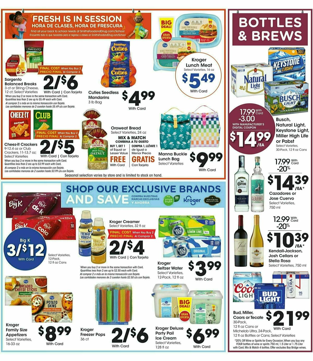 Smith's Weekly Ad from August 6