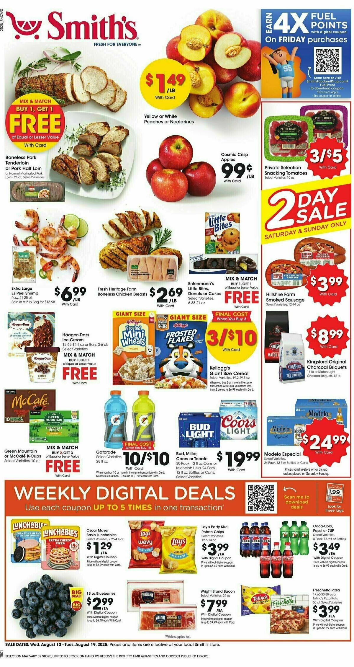 Smith's Weekly Ad from August 13