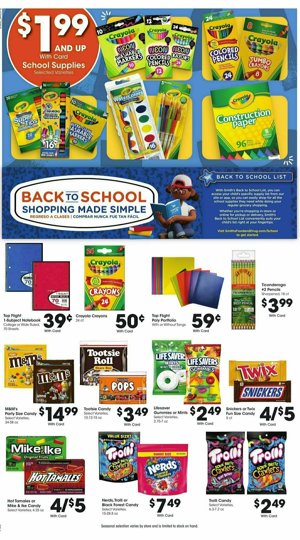 Smith's Weekly Ad from August 13