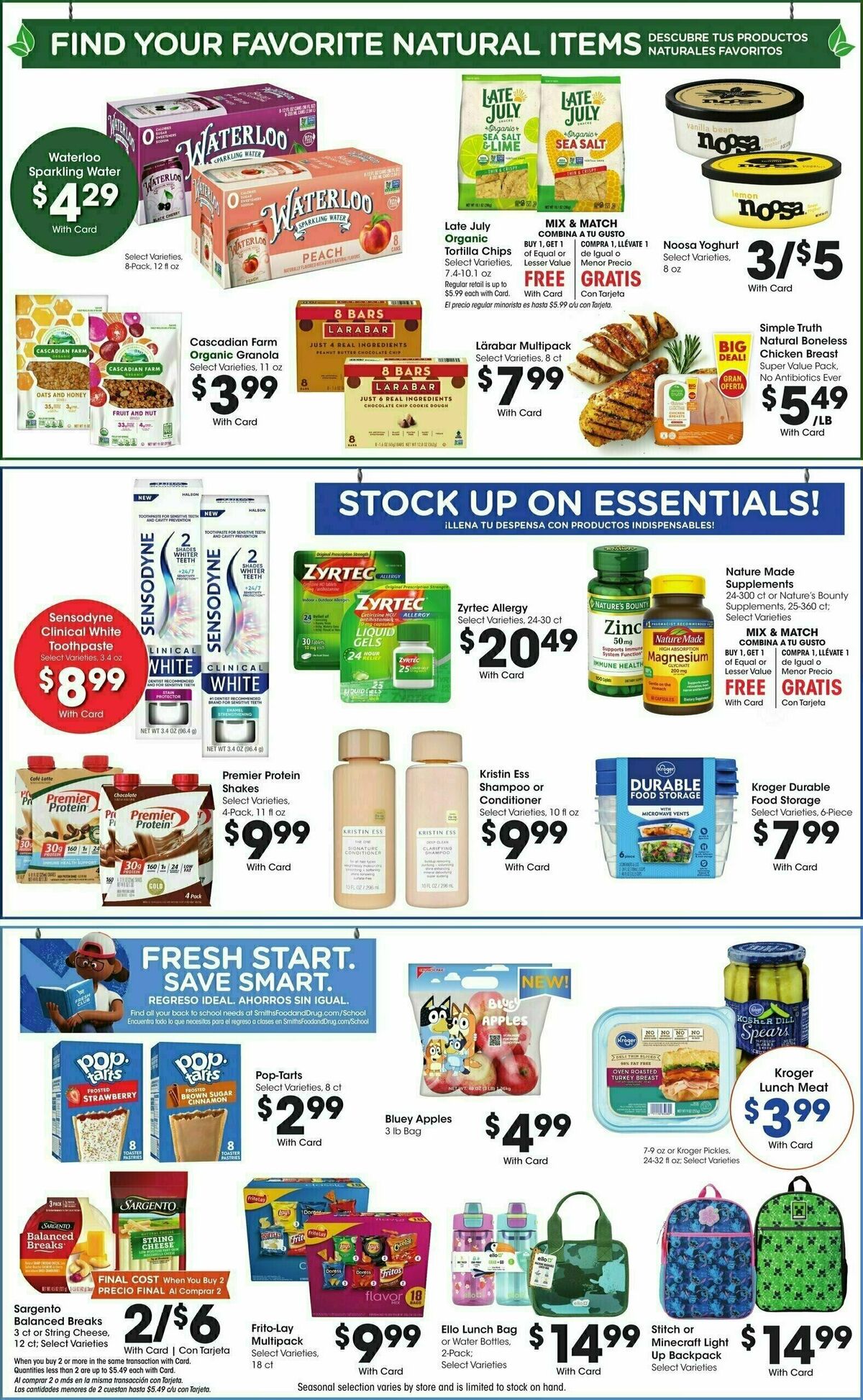 Smith's Weekly Ad from August 13