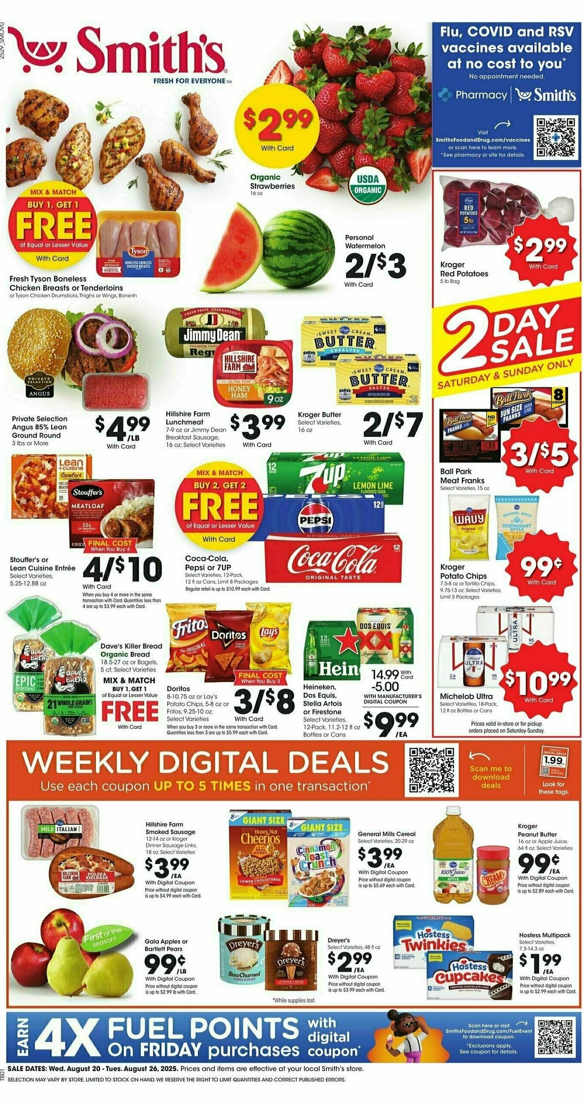 Smith's Weekly Ad from August 20