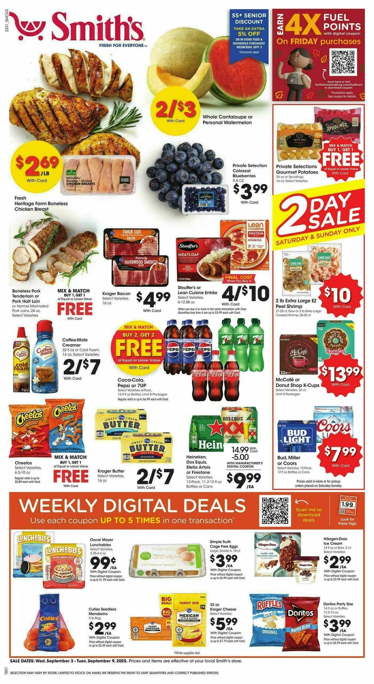 Smith's Weekly Ad from September 3