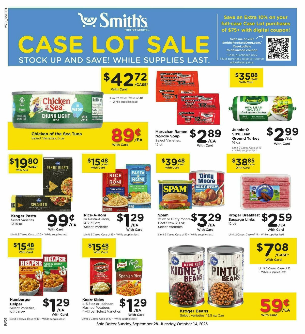 Smith's Weekly Ad from October 1