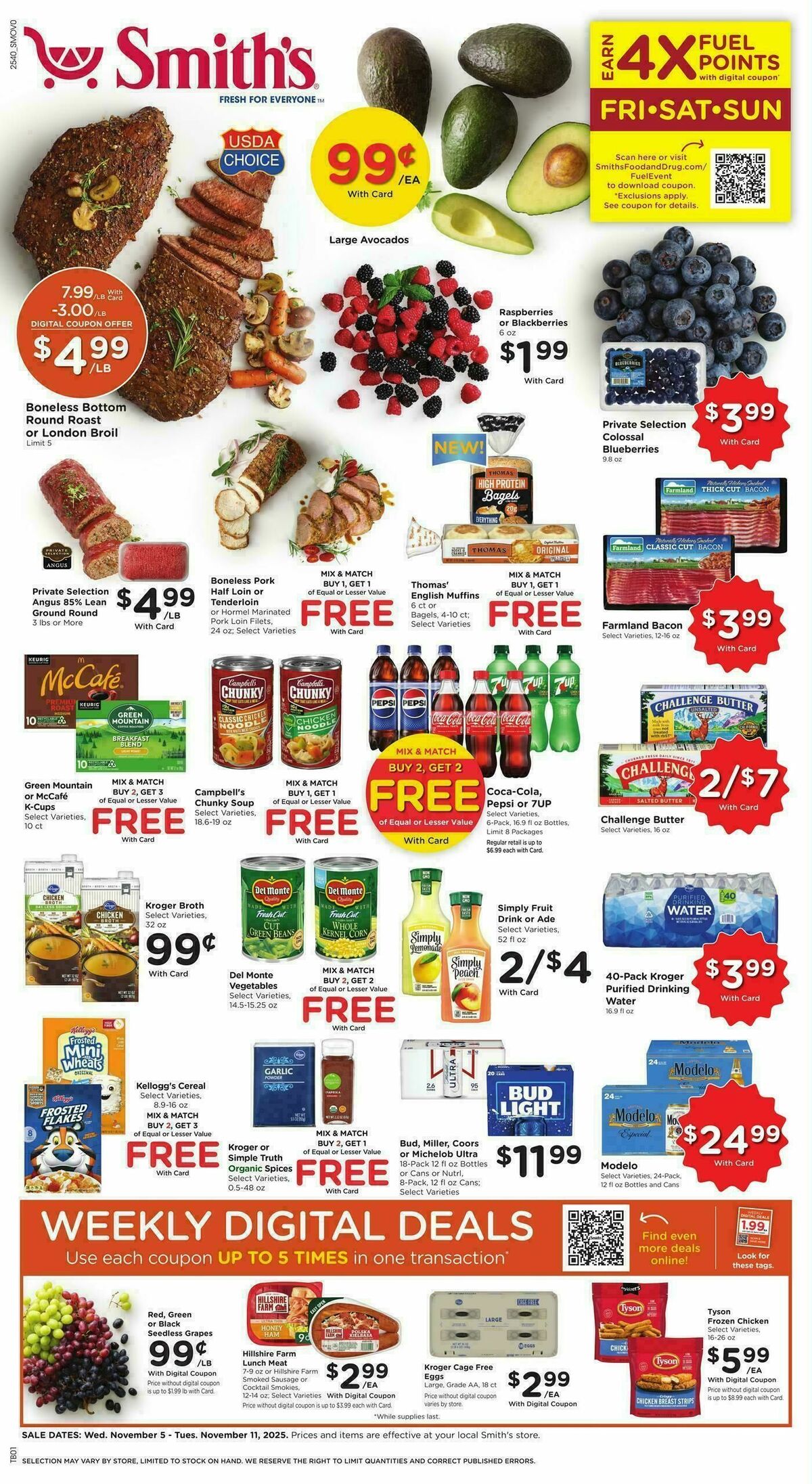 Smith's Weekly Ad from November 5