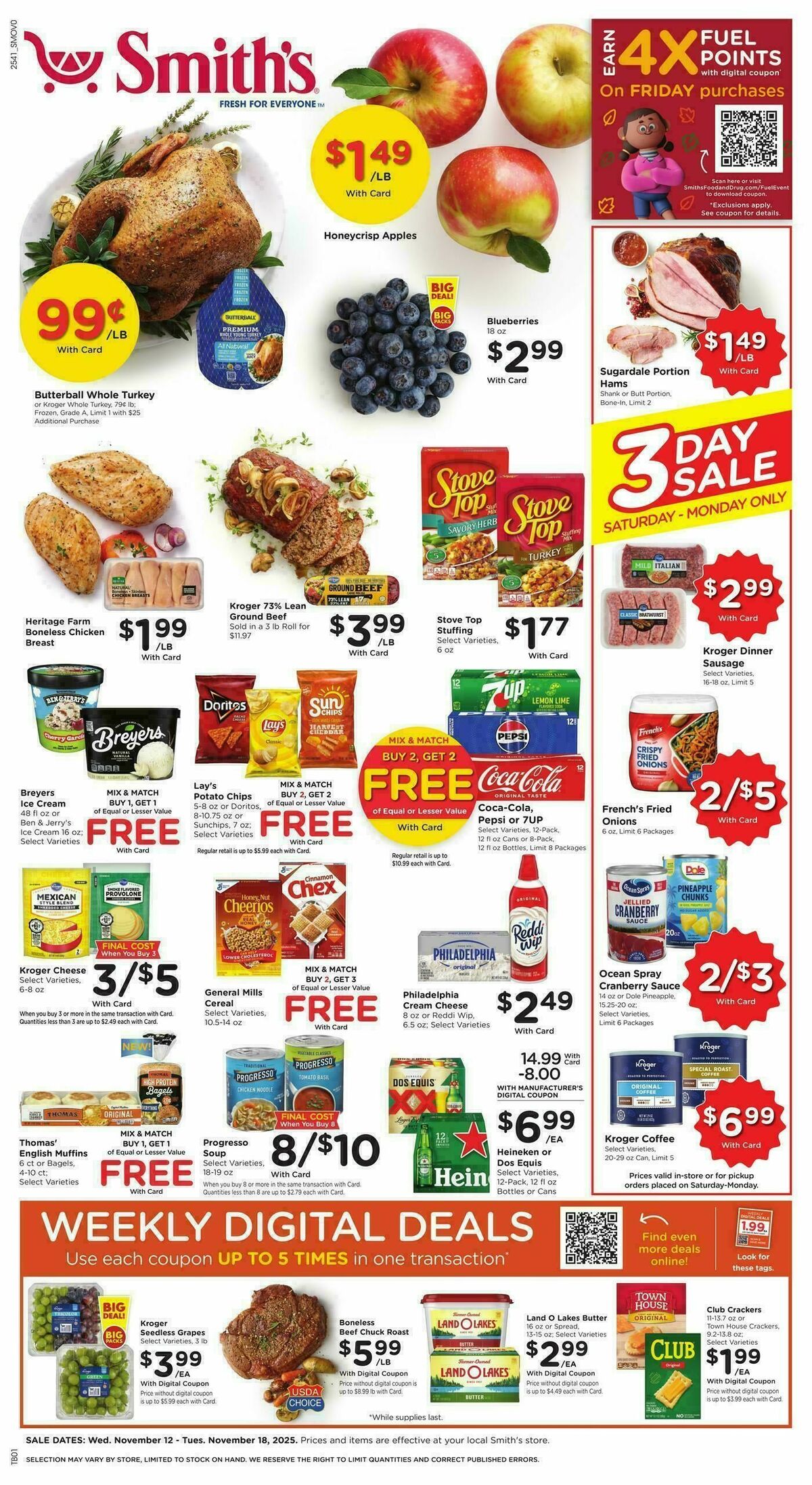 Smith's Weekly Ad from November 12