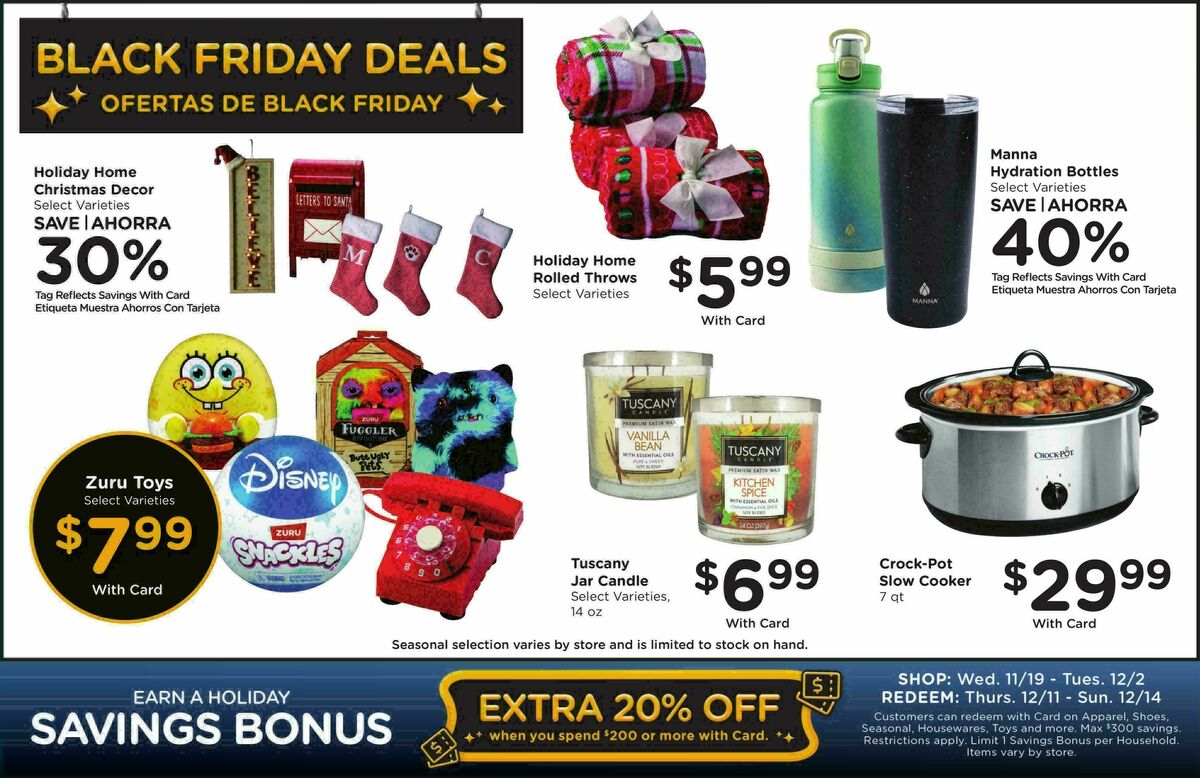 Smith's Weekly Ad from November 19
