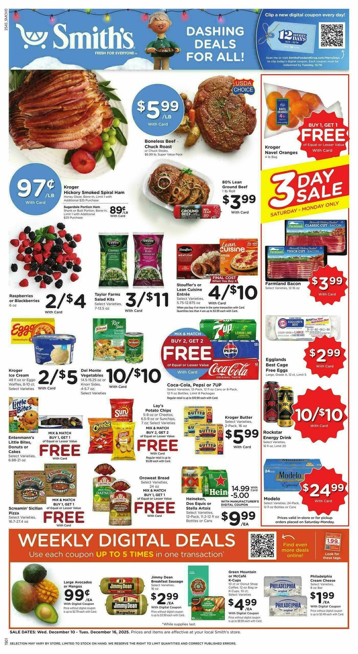 Smith's Weekly Ad from December 10