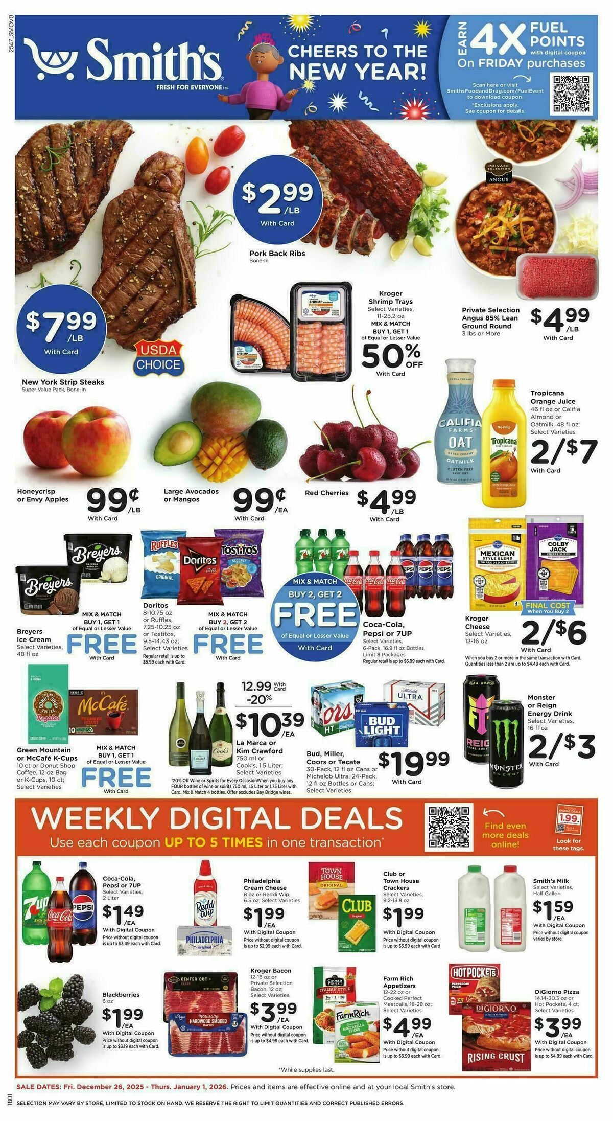 Smith's Weekly Ad from December 26