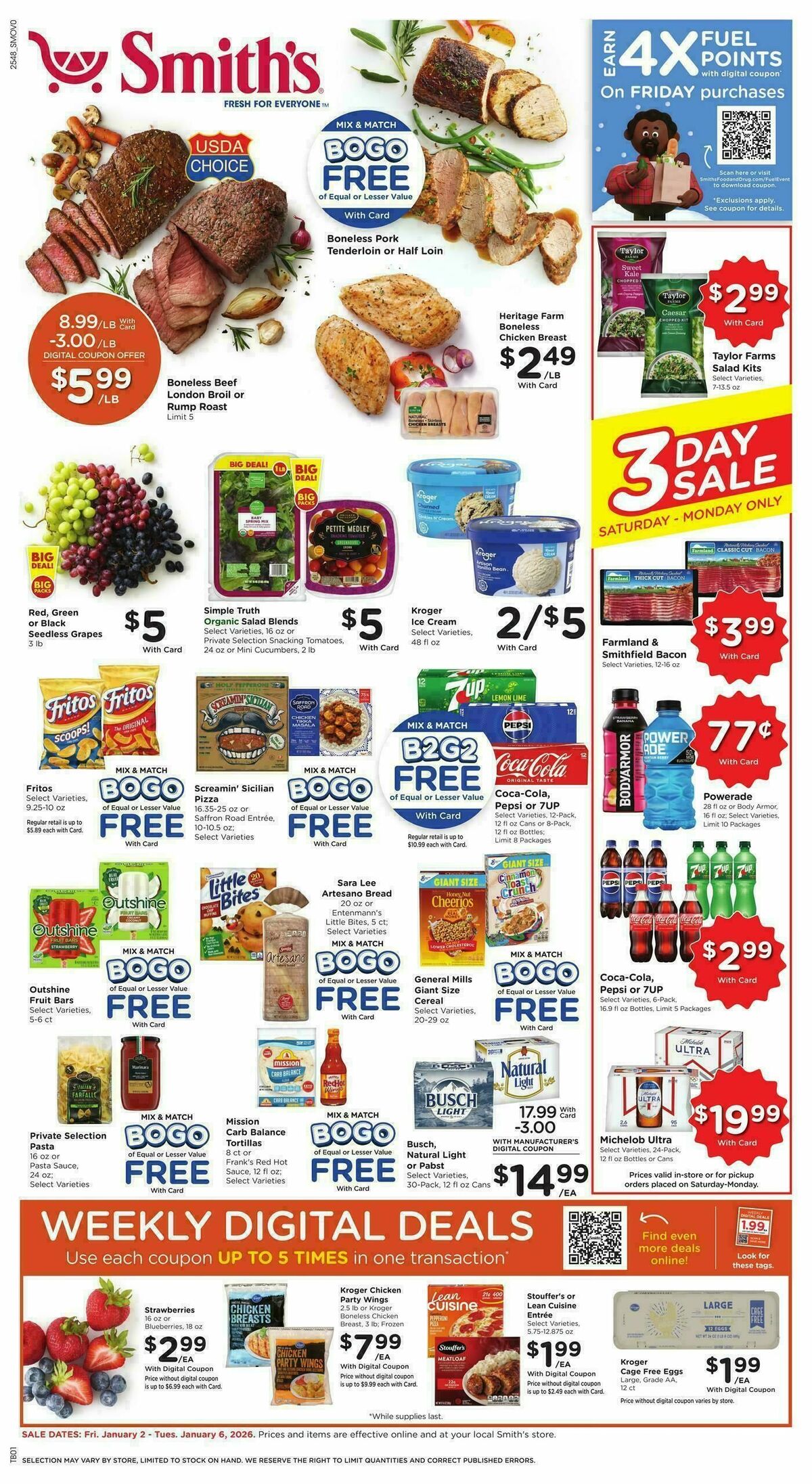 Smith's Weekly Ad from January 2