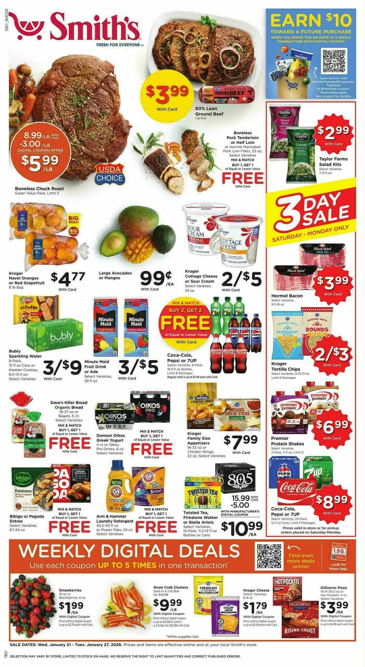Smith's Weekly Ad from January 21