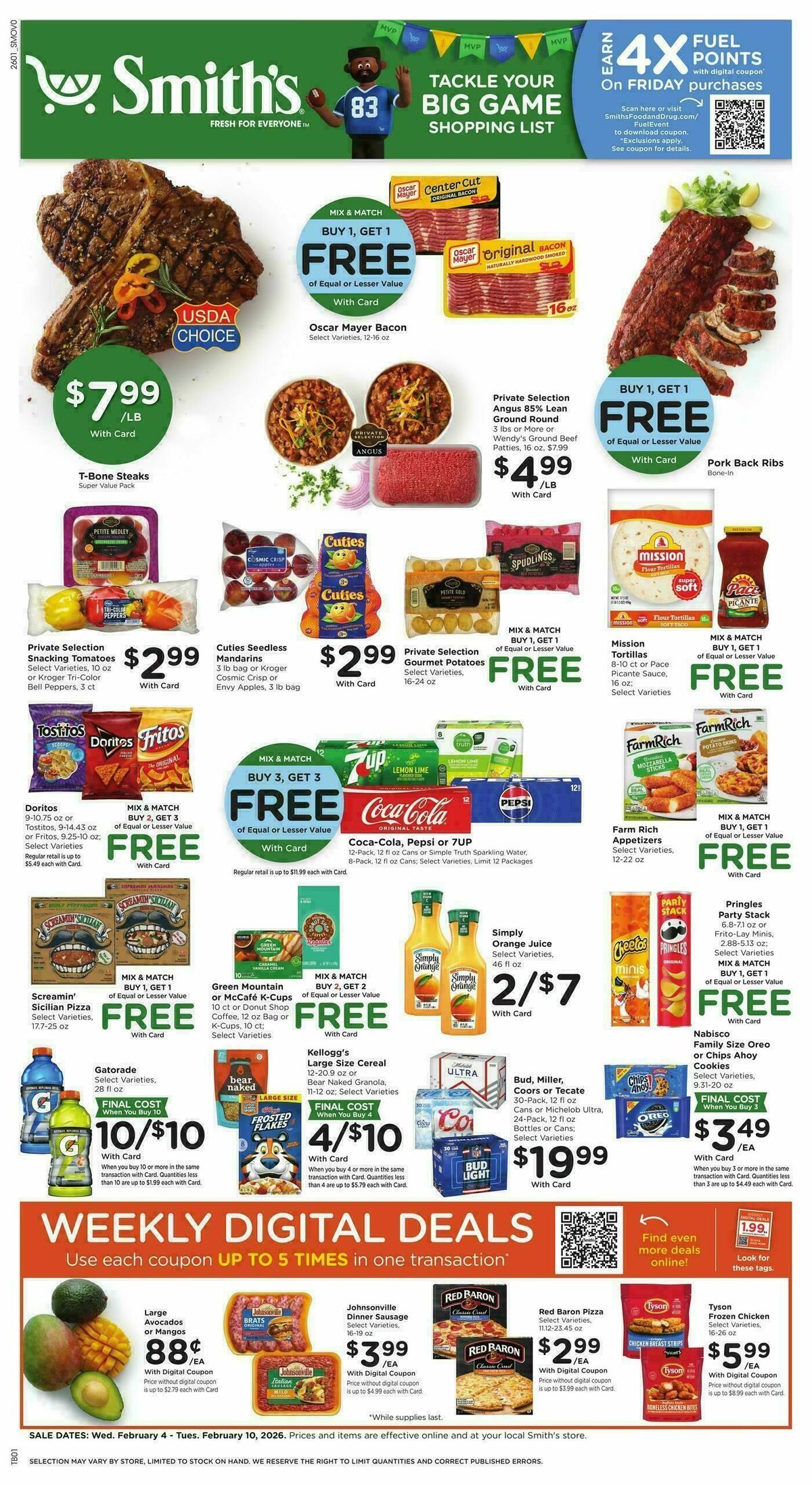 Smith's Weekly Ad from February 4