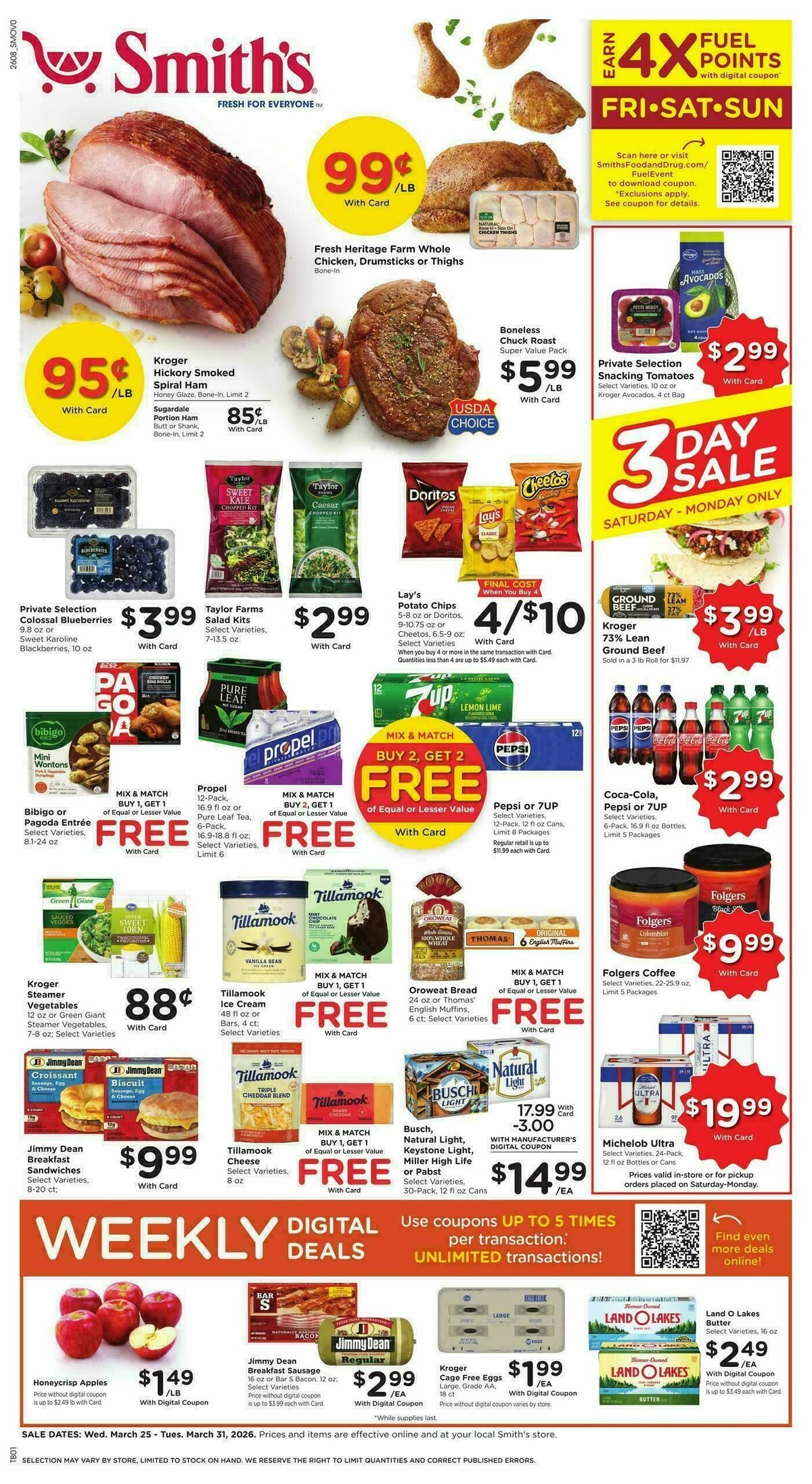 Smith's Weekly Ad from March 25