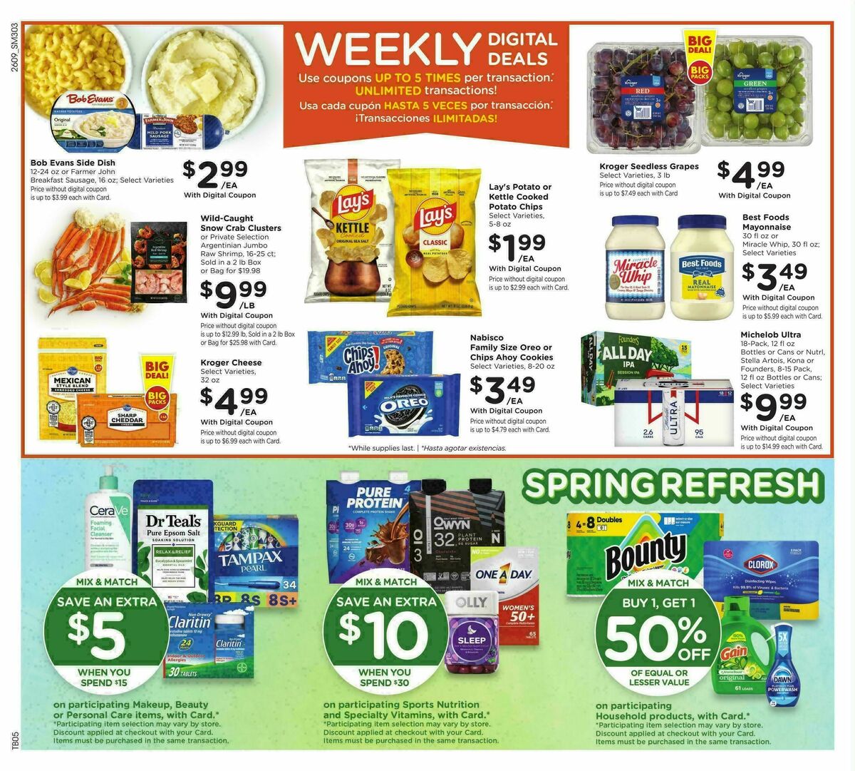 Smith's Weekly Ad from April 1
